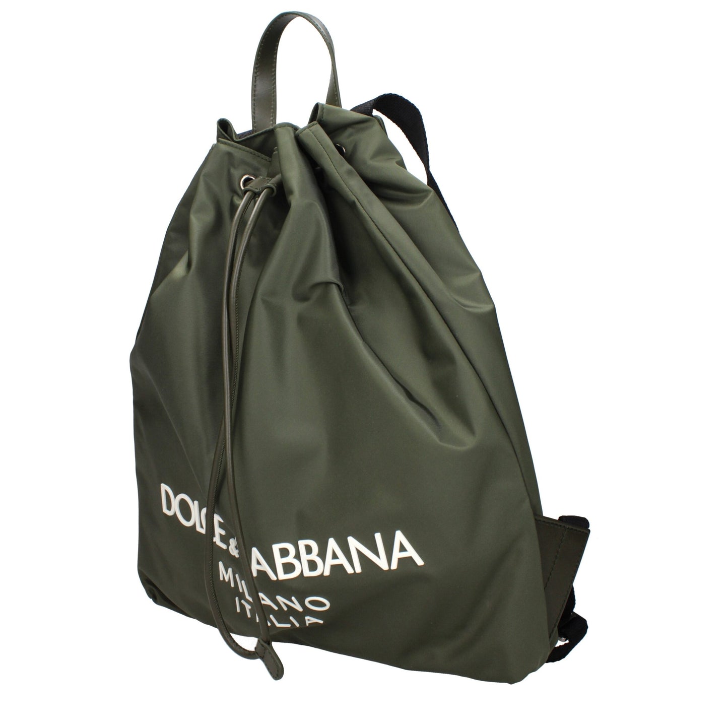 Sacs à dos en nylon vert de Dolce & Gabbana