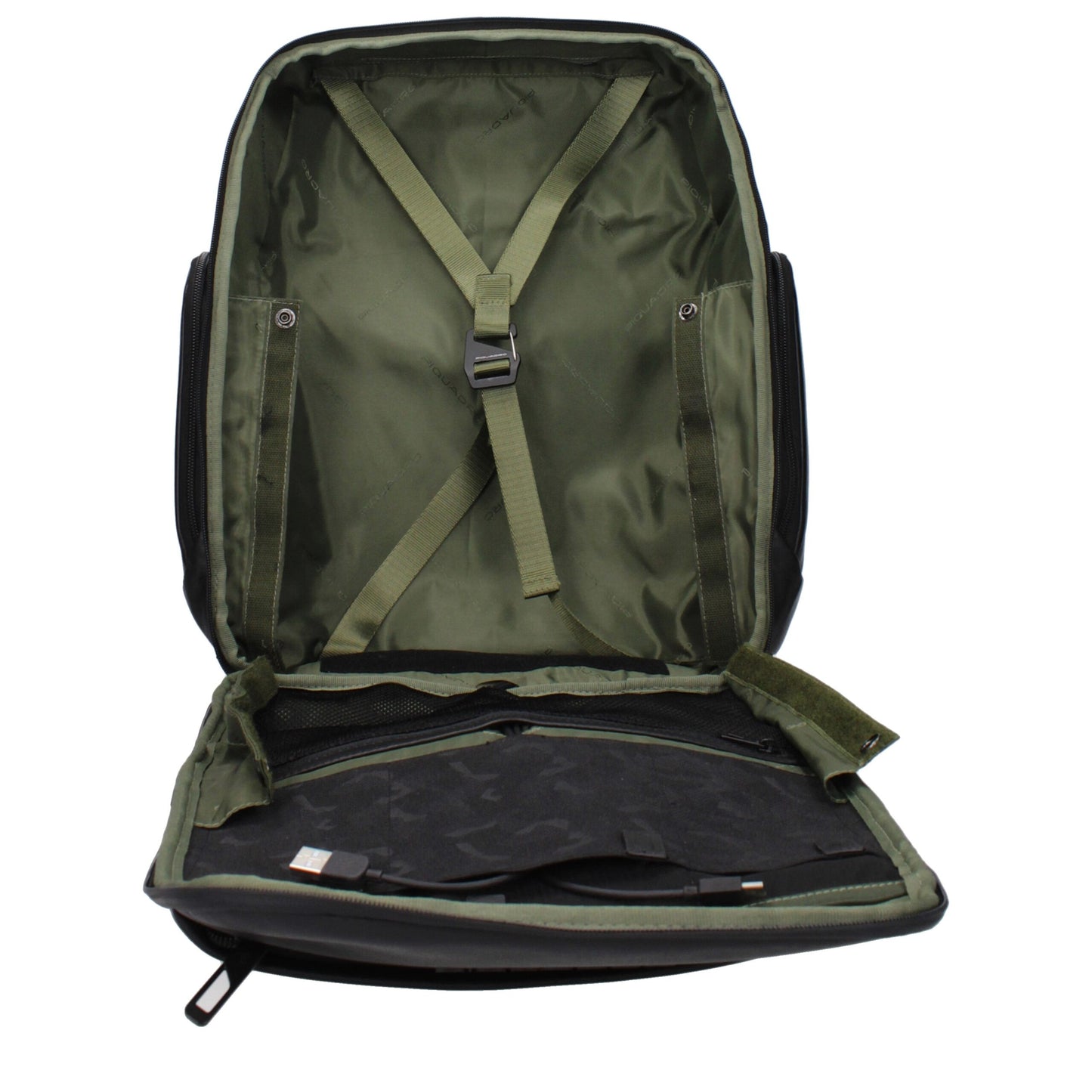 Sacs à dos en cuir noir Piquadro