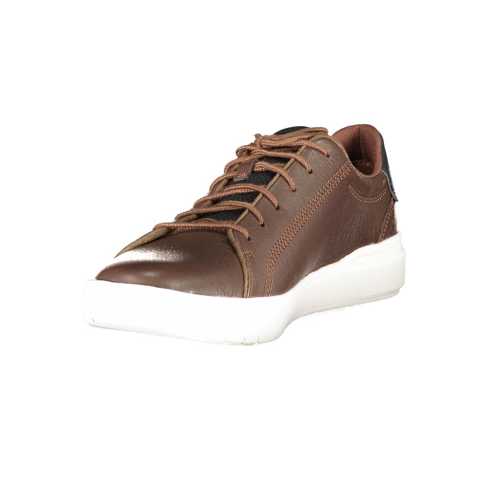 Baskets en cuir marron pour homme Timberland
