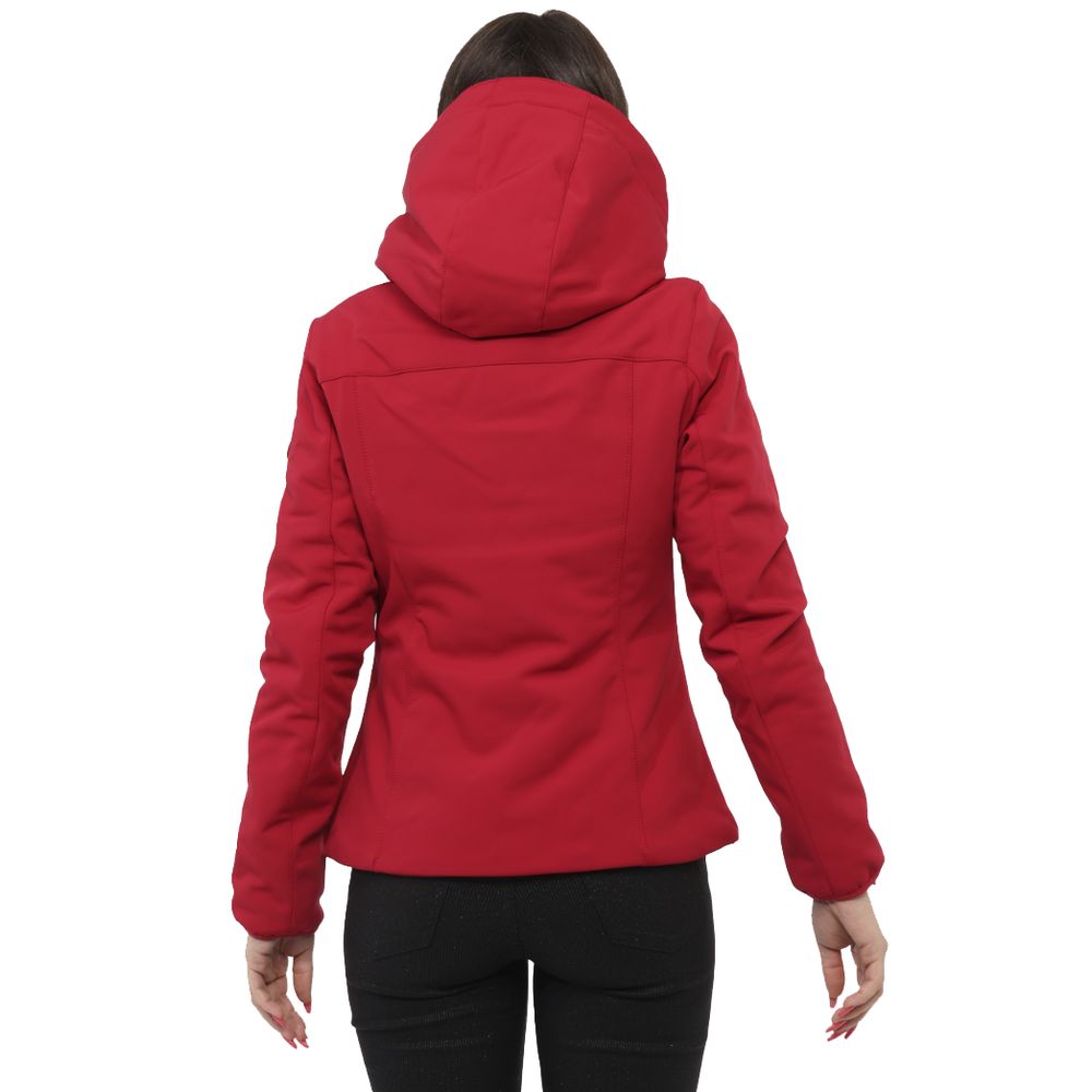 Oui, vestes et manteaux en nylon rouge Zee.