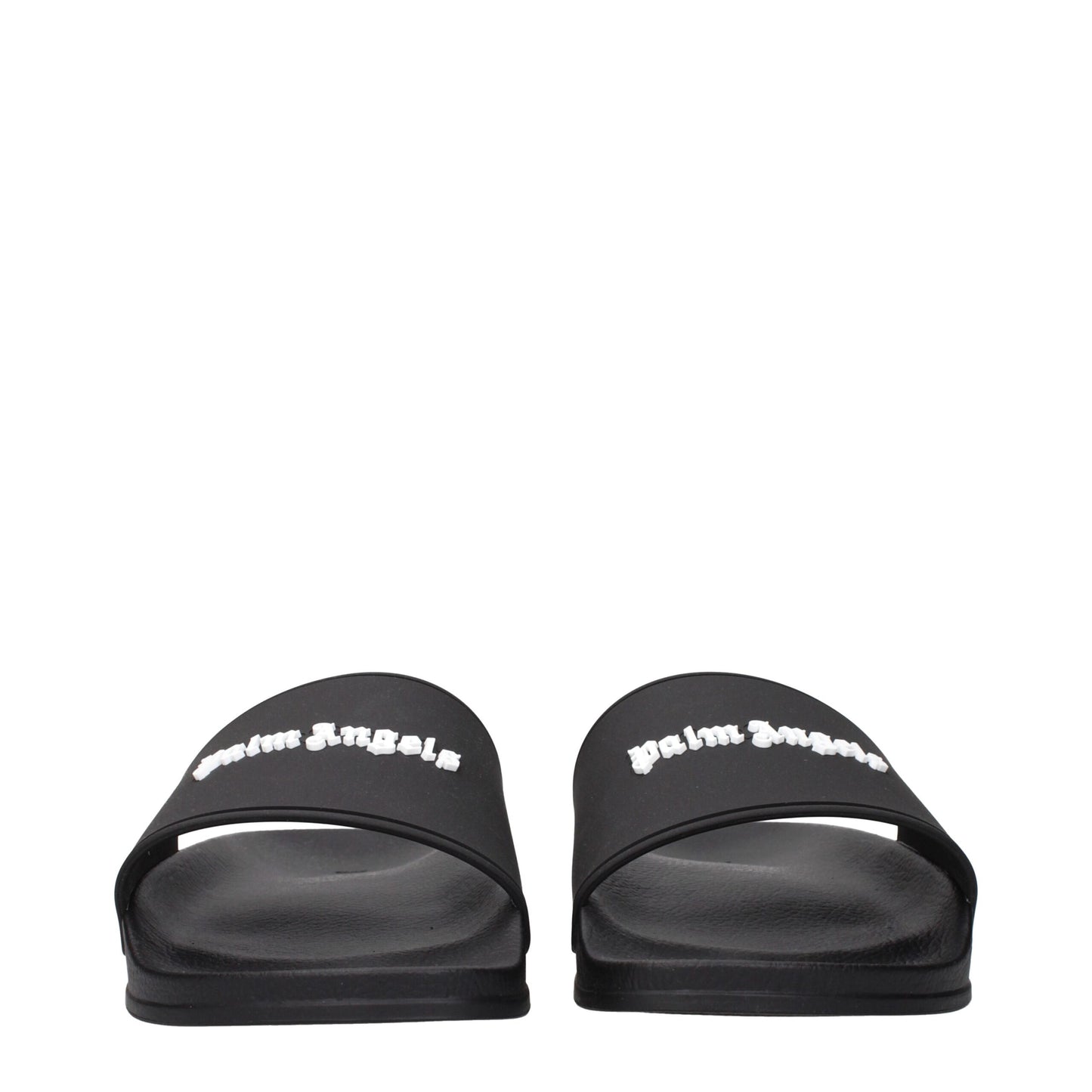 Sandales-chaussons en coton noir Palm Angels