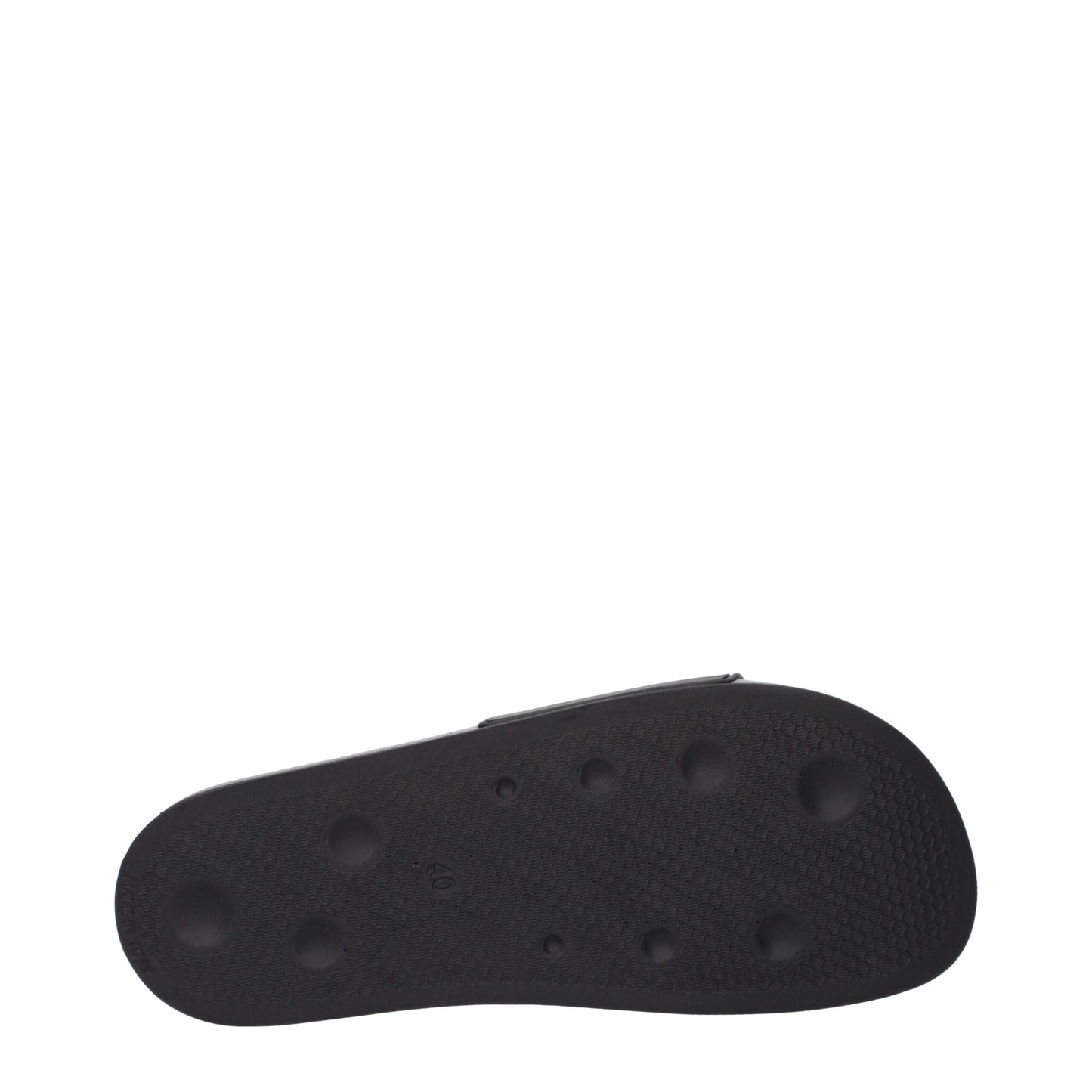 Sandales-chaussons en coton noir Palm Angels
