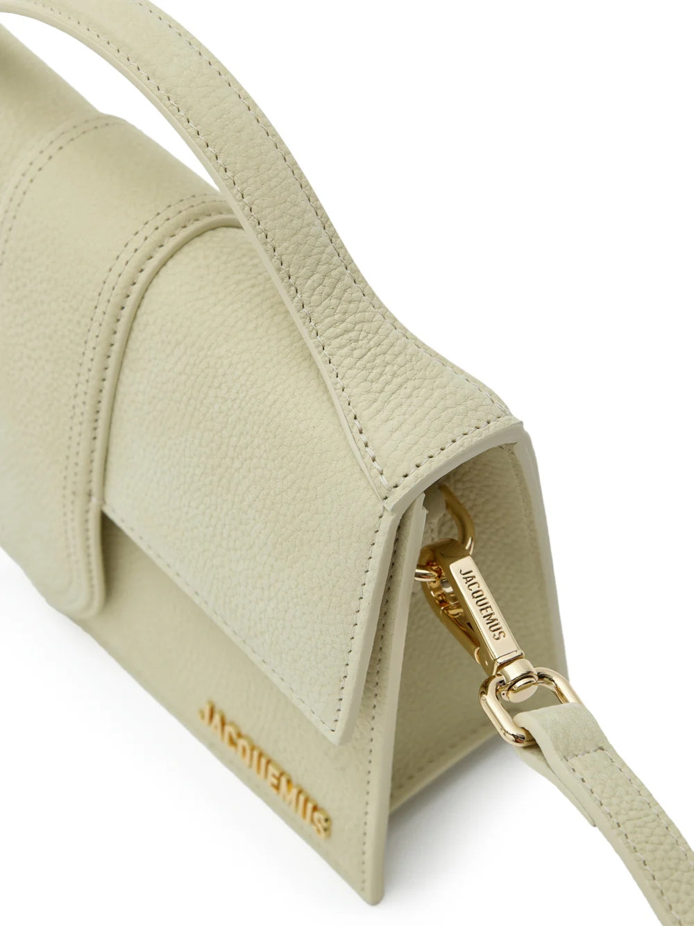 Jacquemus beige getextureerde Le Grand Bambino tas