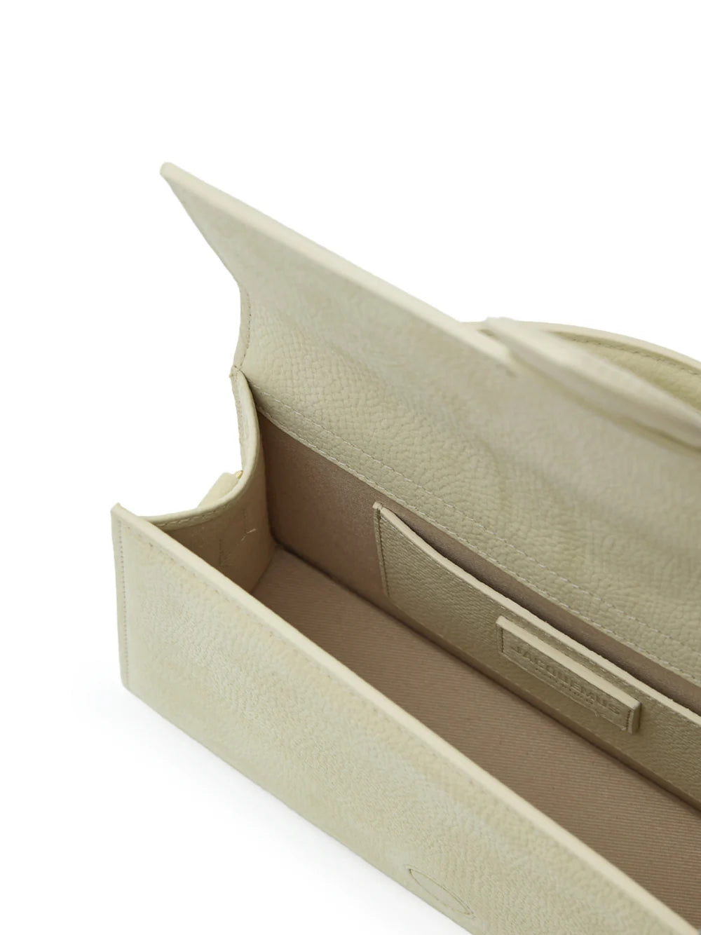 Jacquemus beige getextureerde Le Grand Bambino tas