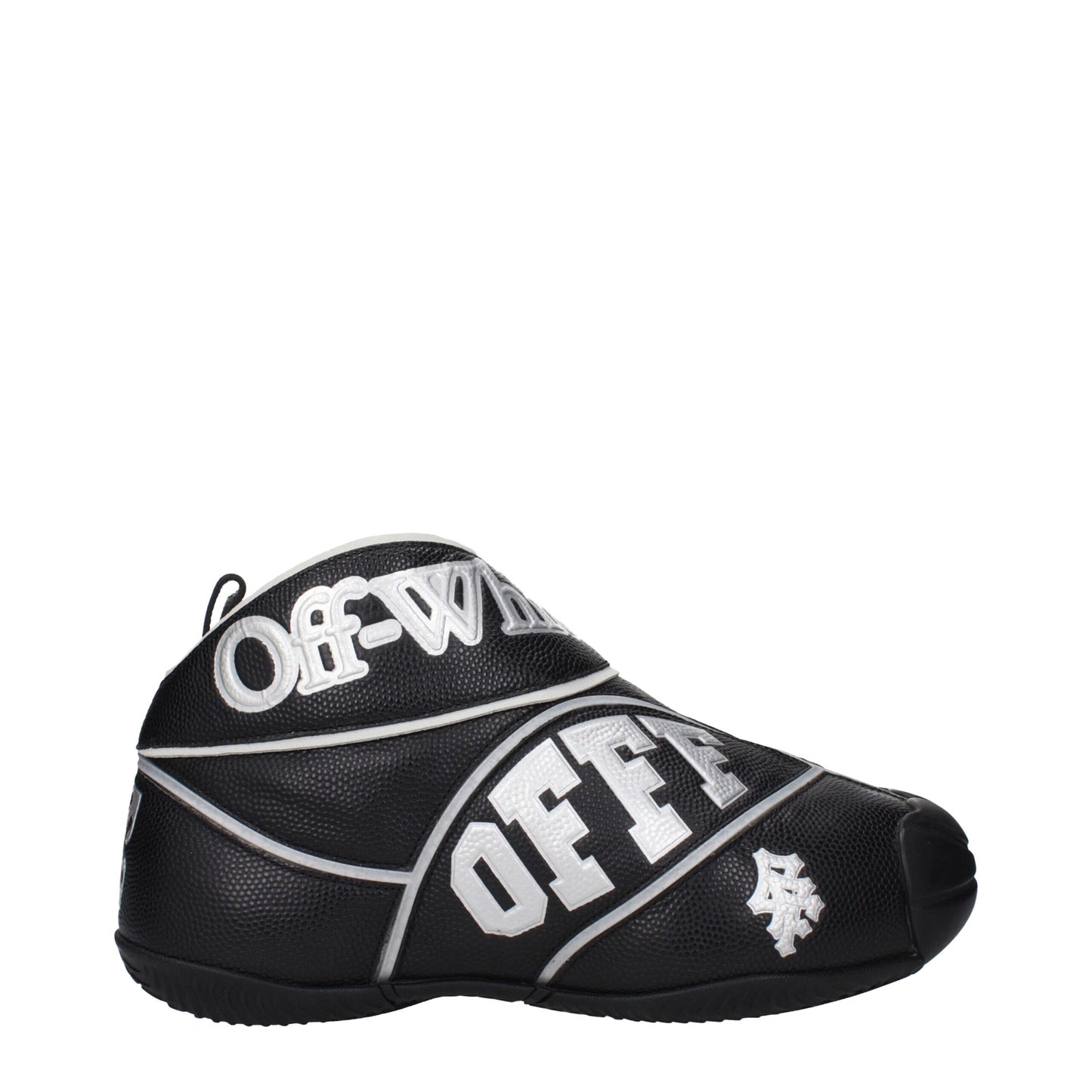 Off-White leren high tops in het zwart