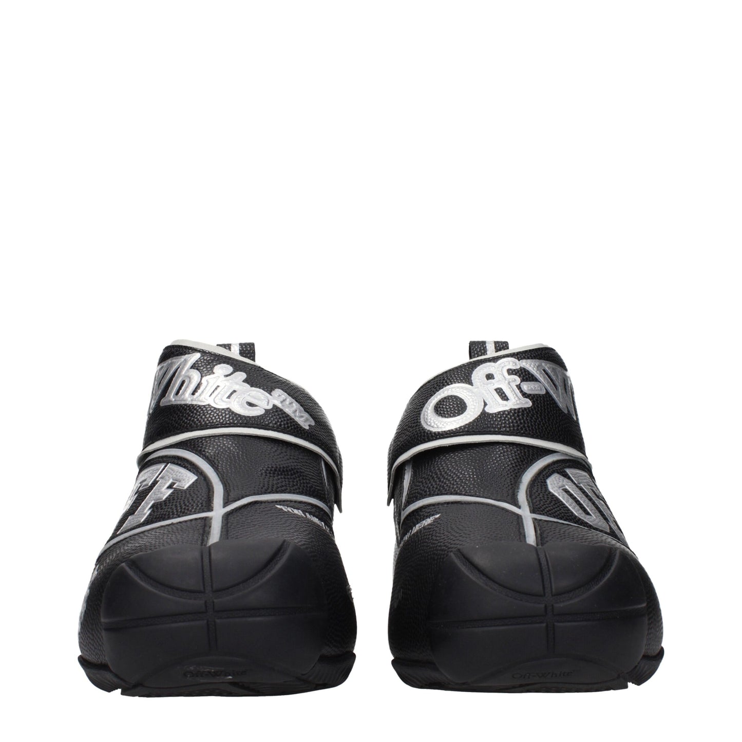 Off-White leren high tops in het zwart
