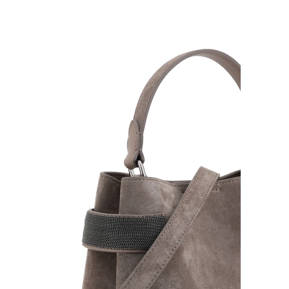 Brunello Cucinelli leren handtas
