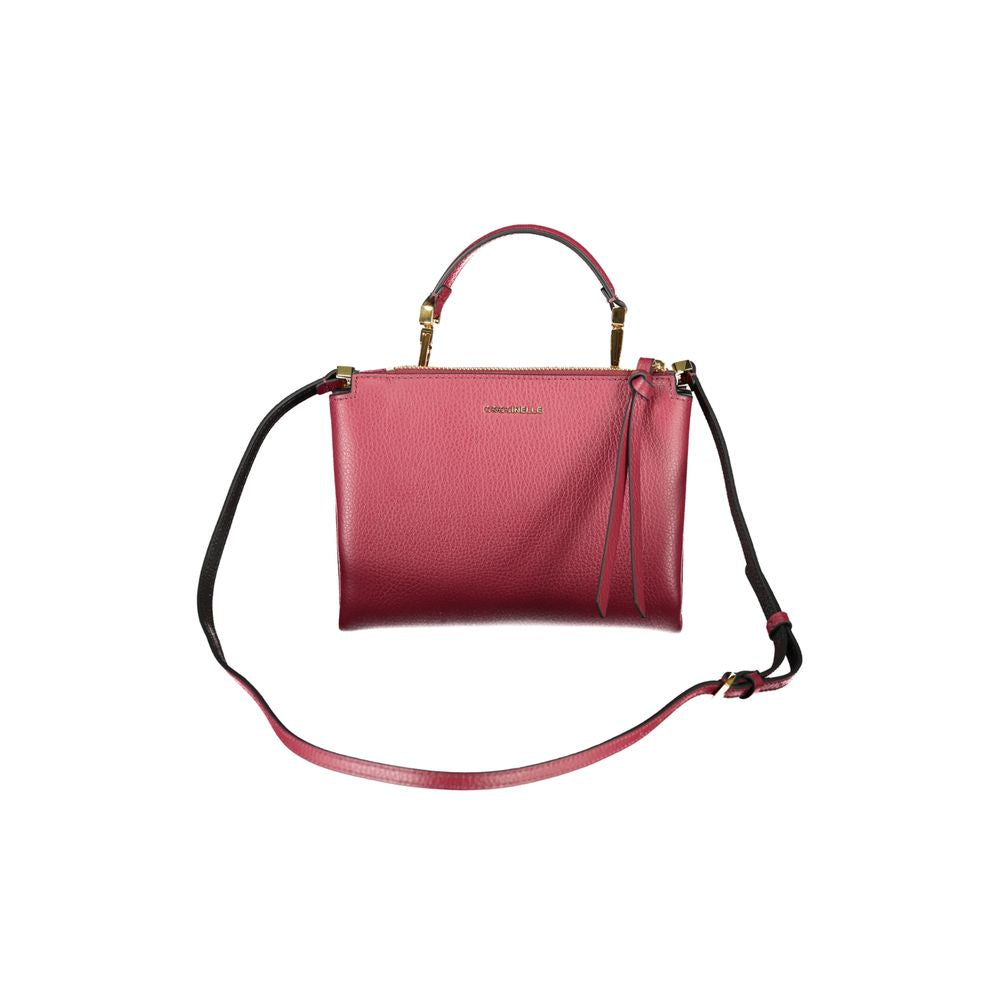 Sac à main en cuir violet Coccinelle