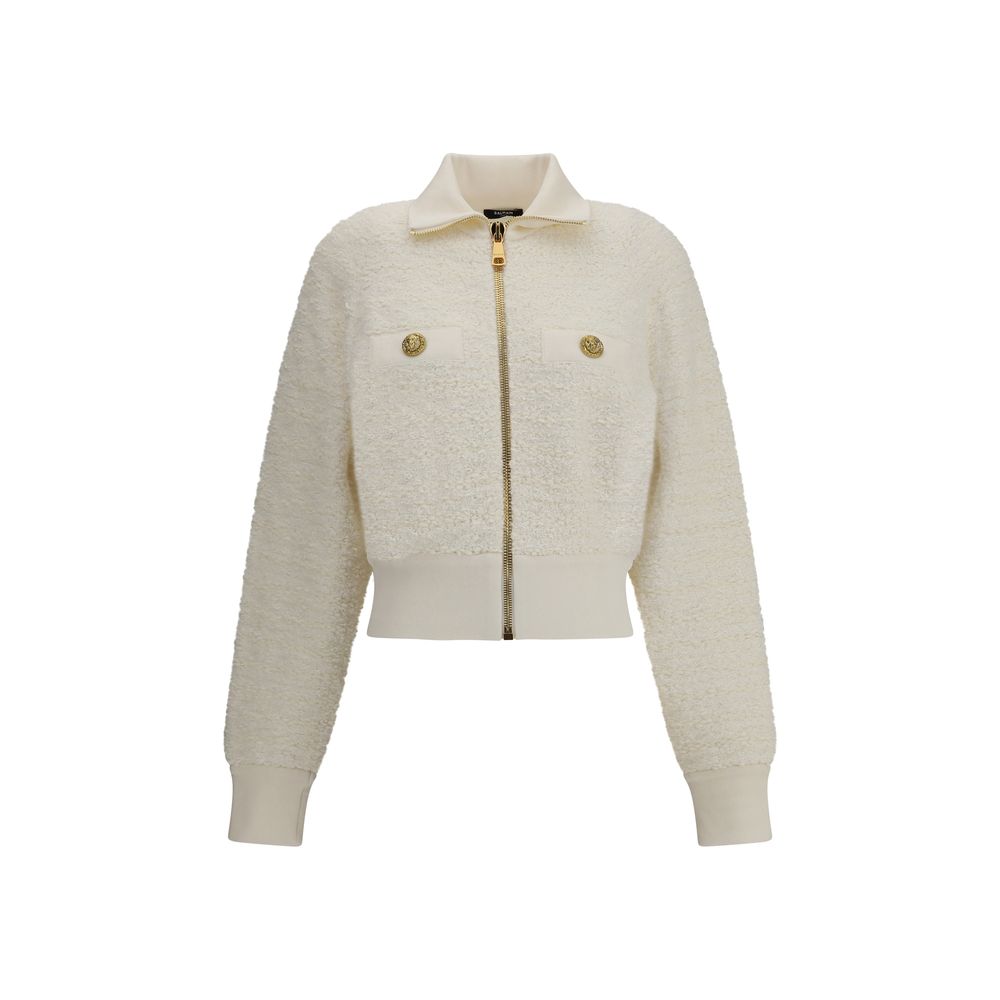 Veste bomber en tweed Balmain