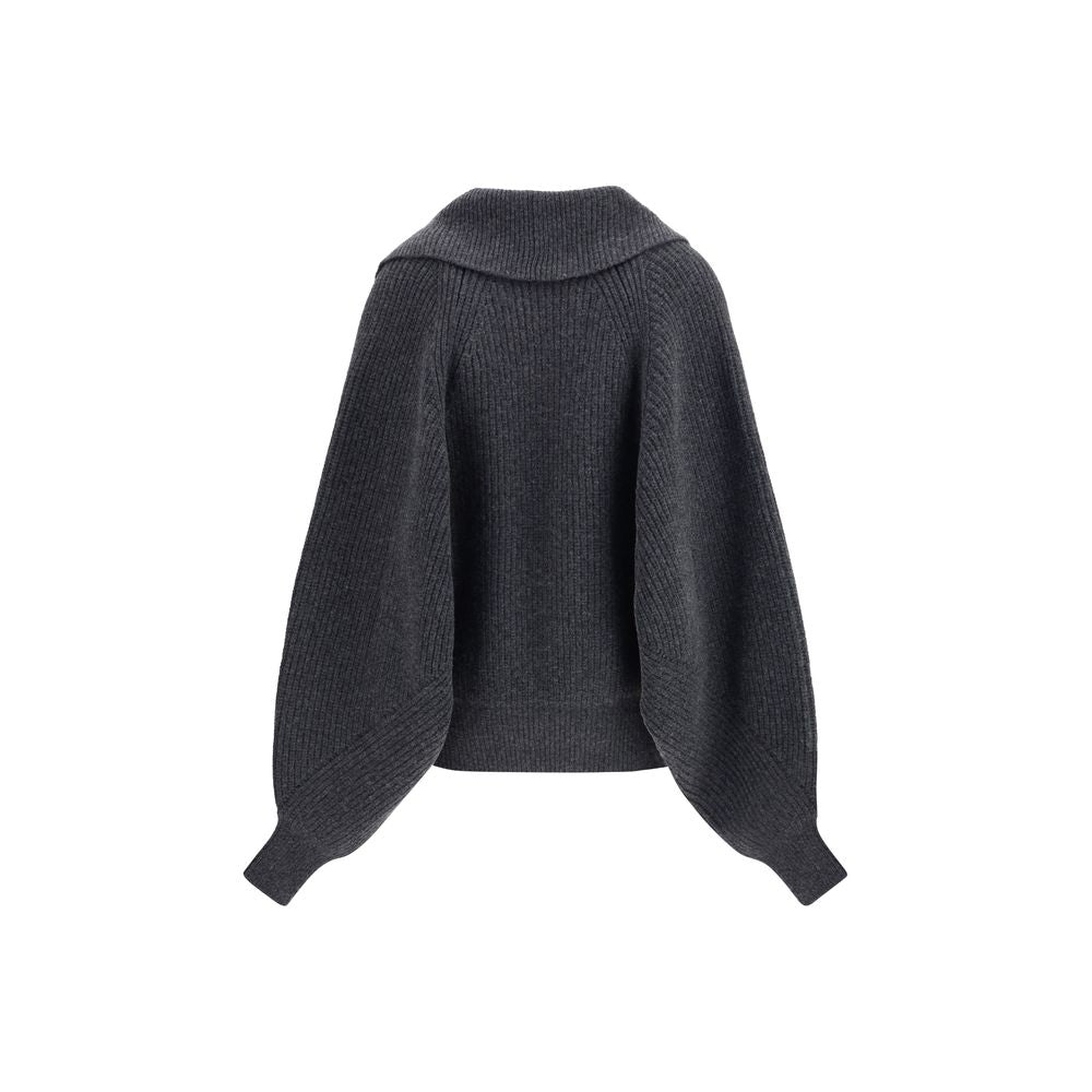 Pull oversize à effet enveloppant de Balmain