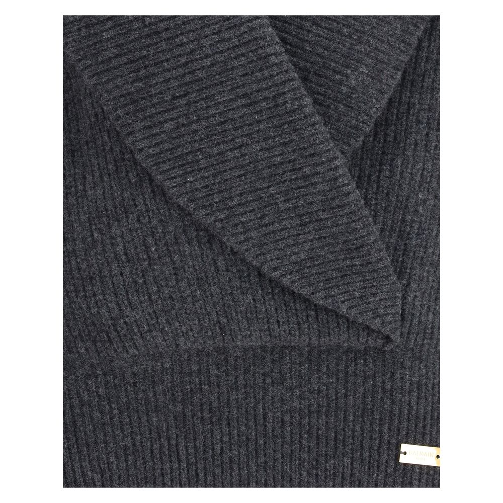 Pull oversize à effet enveloppant de Balmain