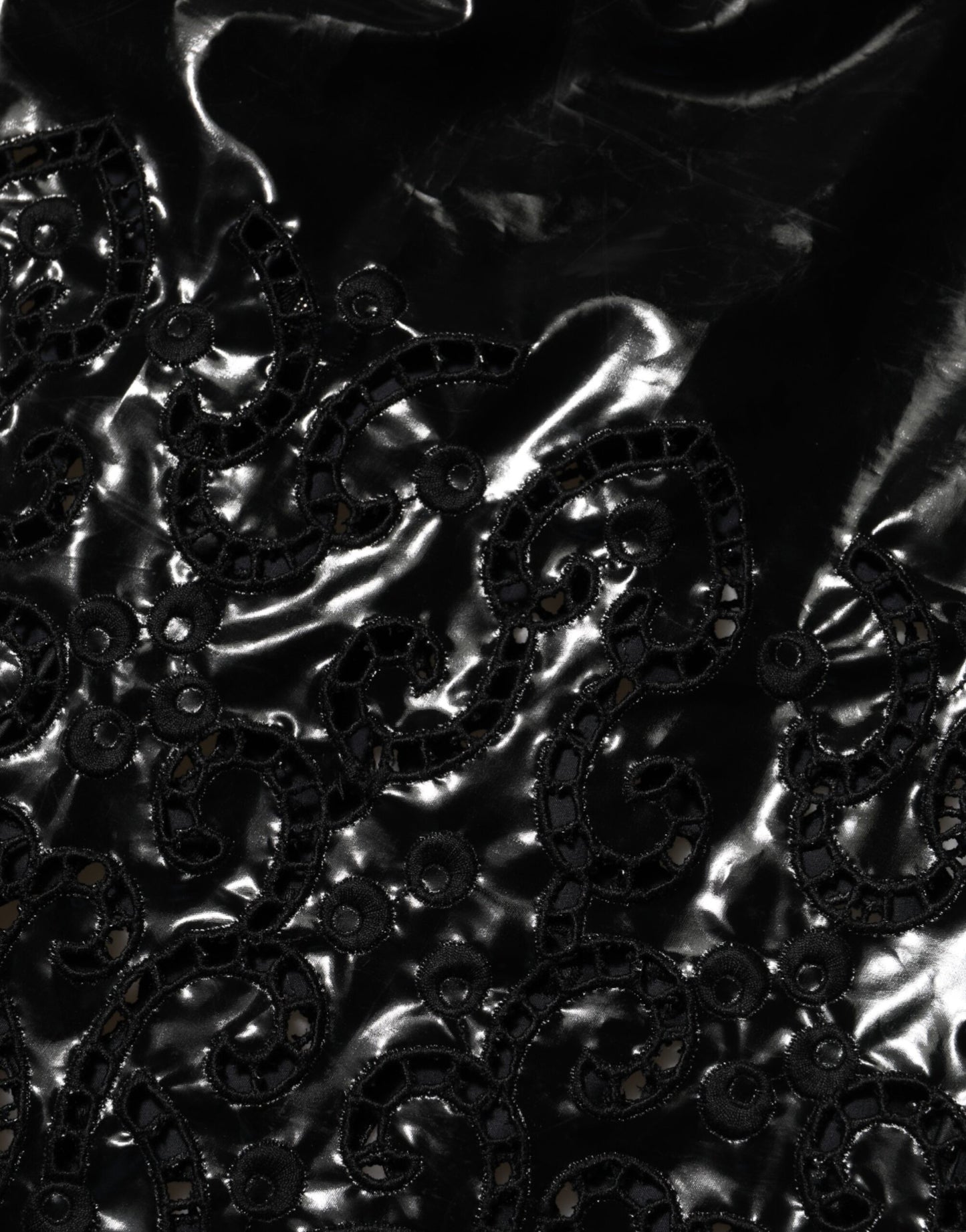 Zwarte, A-lijn mini-jurk met uitsparingen van Dolce & Gabbana