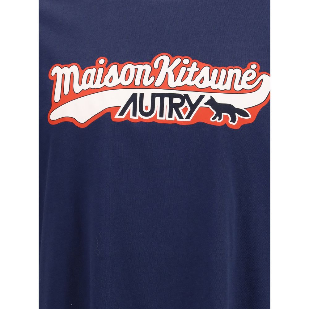 Katoenen T-shirt van Autry X Maison Kitsuné