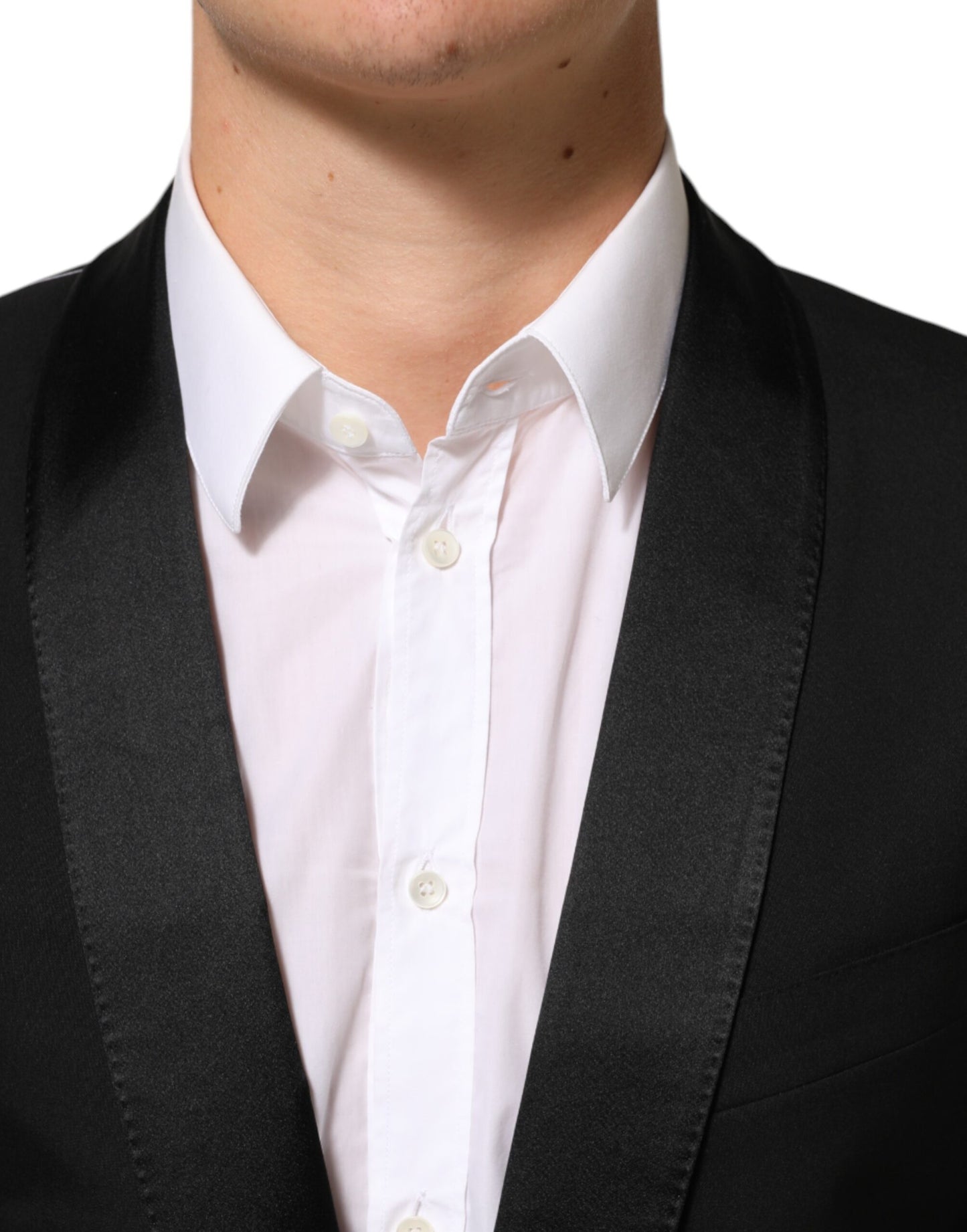 Dolce & Gabbana, veste de costume blazer noire MARTINI à un bouton.
