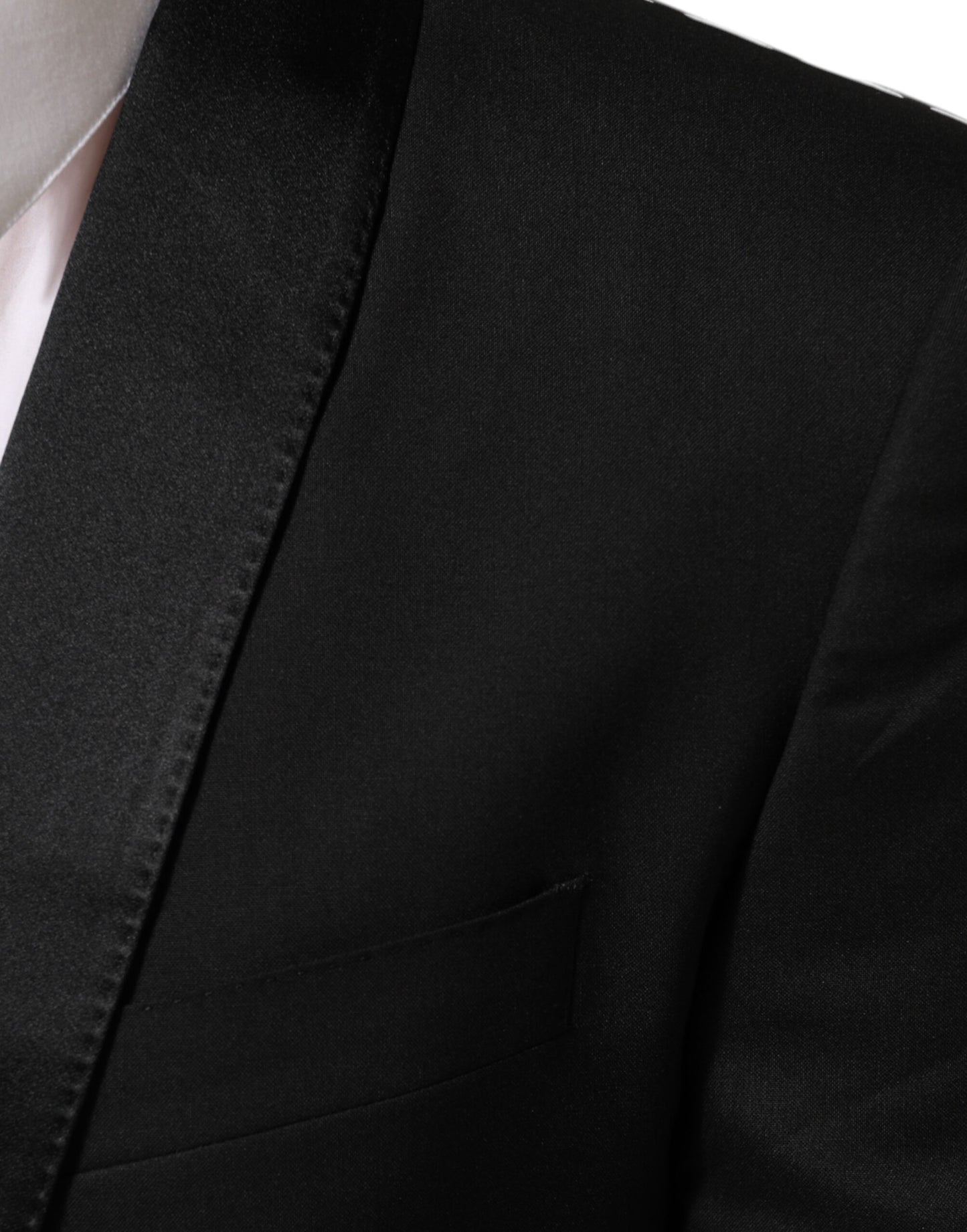 Dolce & Gabbana, veste de costume blazer noire MARTINI à un bouton.