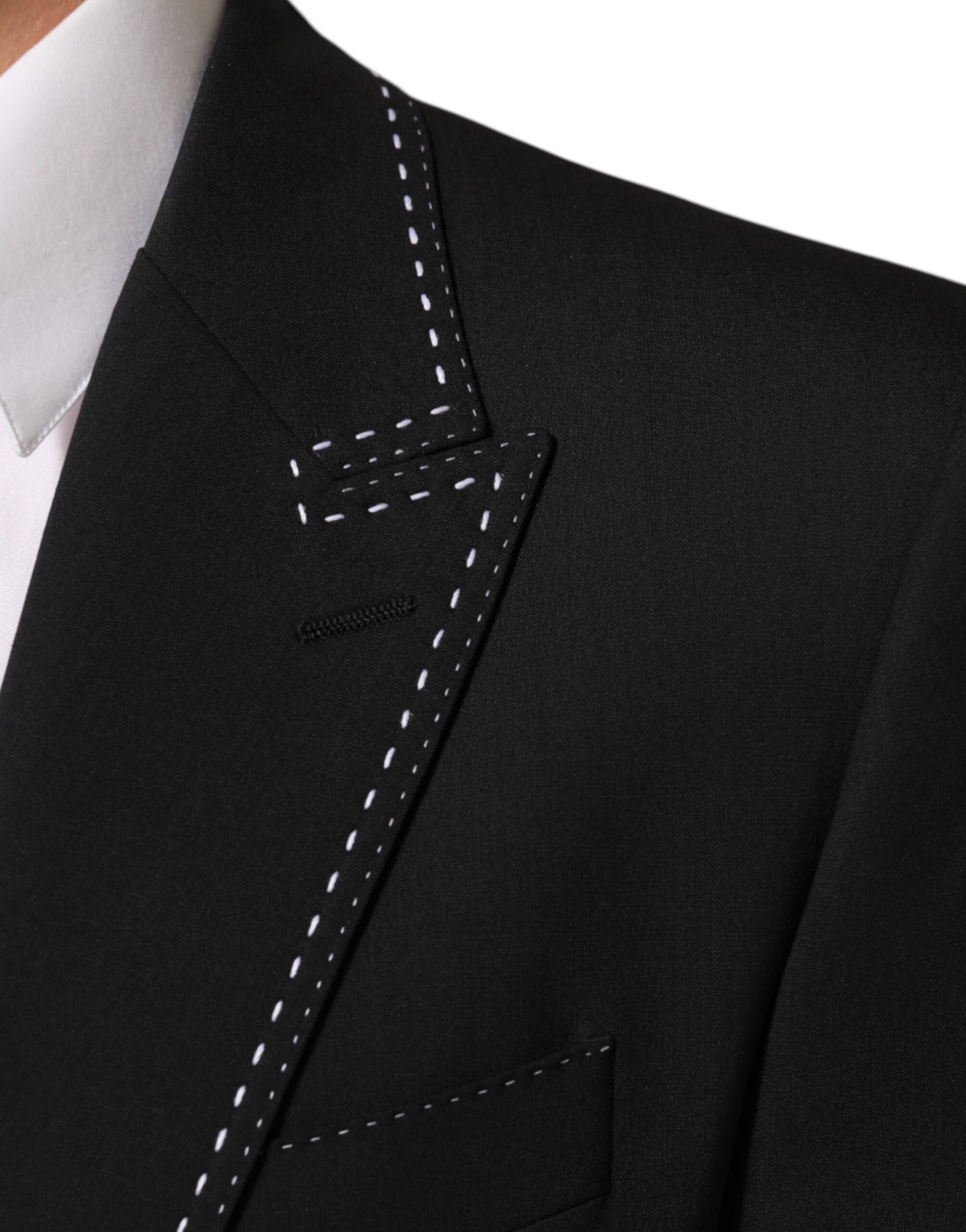 Dolce & Gabbana - Blazer noir SICILIA à 2 boutons