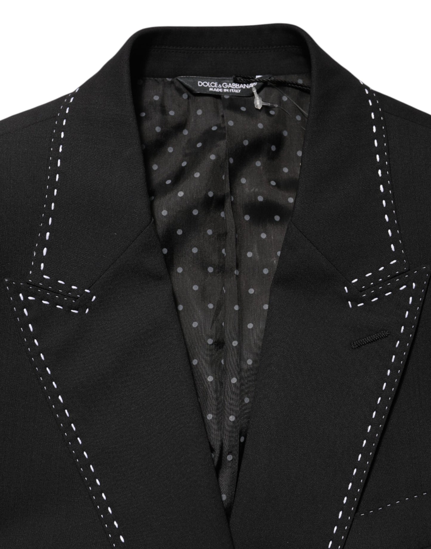 Dolce & Gabbana - Blazer noir SICILIA à 2 boutons