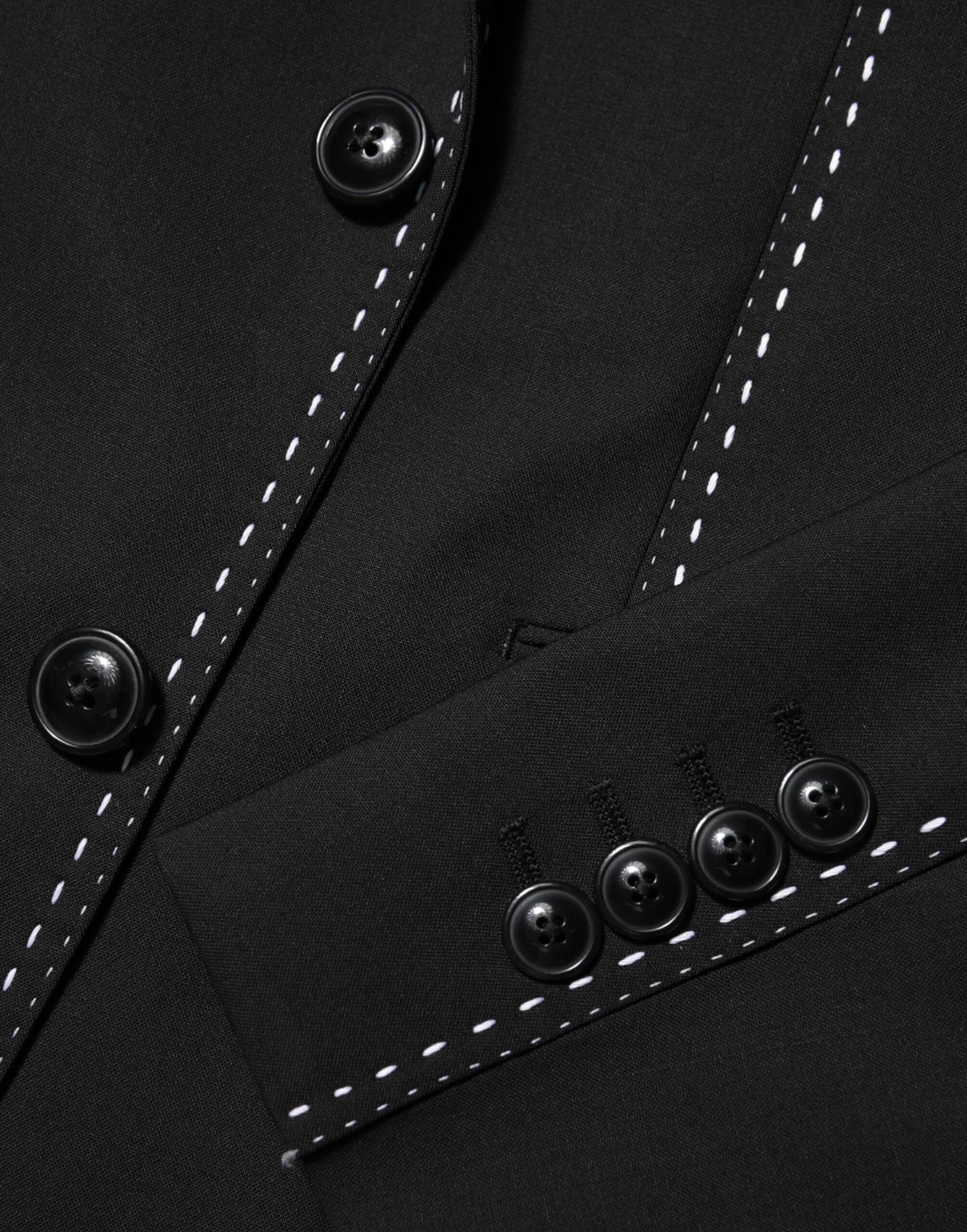 Dolce & Gabbana - Blazer noir SICILIA à 2 boutons