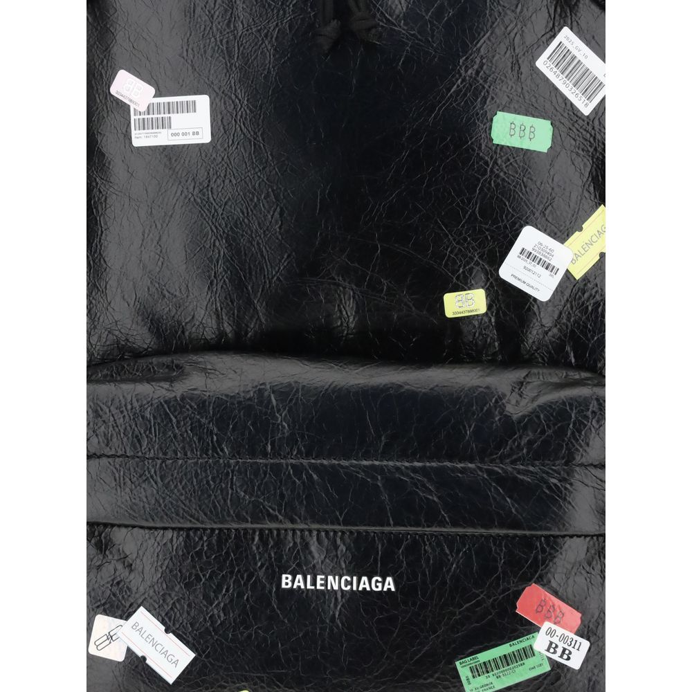 Sac à dos Balenciaga Explorer avec autocollants imprimés