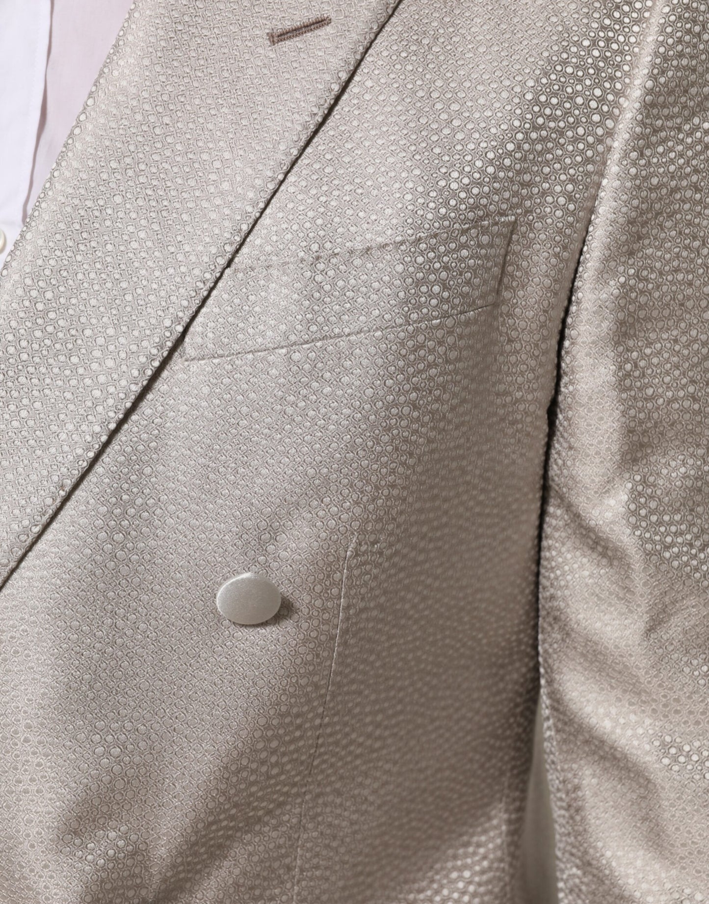 Dolce & Gabbana Blazer de costume MARTINI beige à double boutonnage