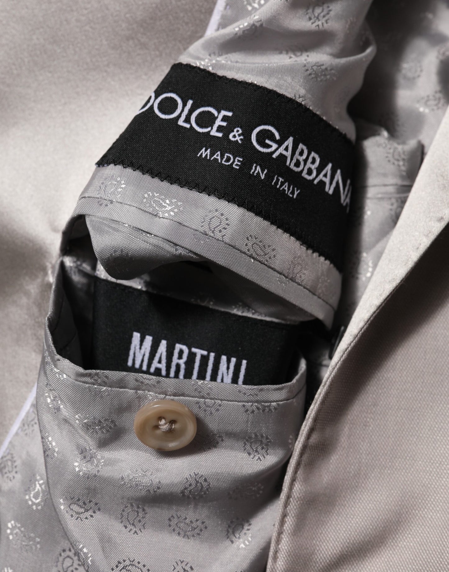 Costume formel 2 pièces MARTINI en laine grise claire de Dolce & Gabbana
