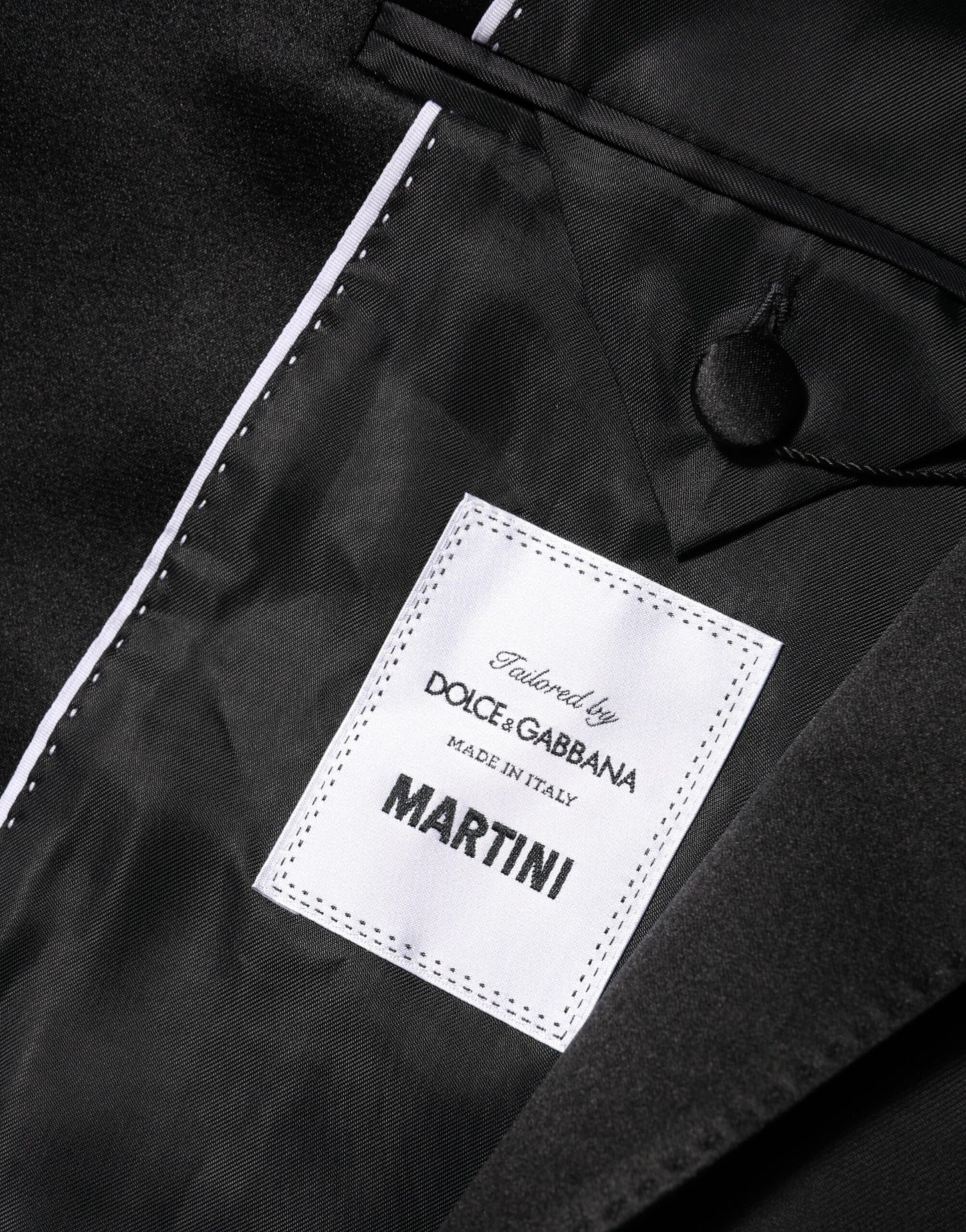 Veste de costume croisée noire Dolce & Gabbana MARTINI
