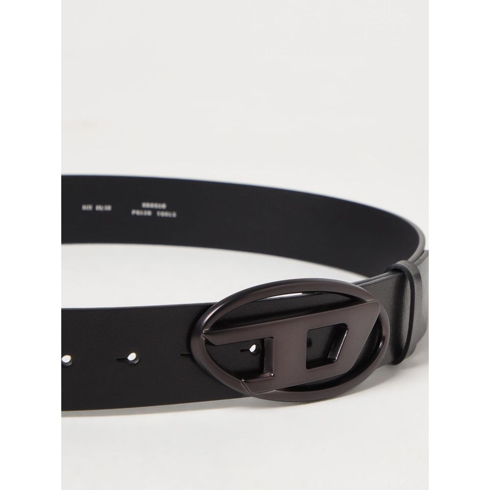 Ceinture en cuir noir Diesel