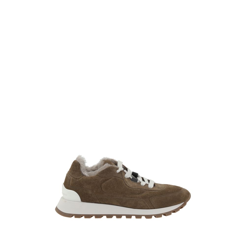 Sneakers en cuir Brunello Cucinelli
