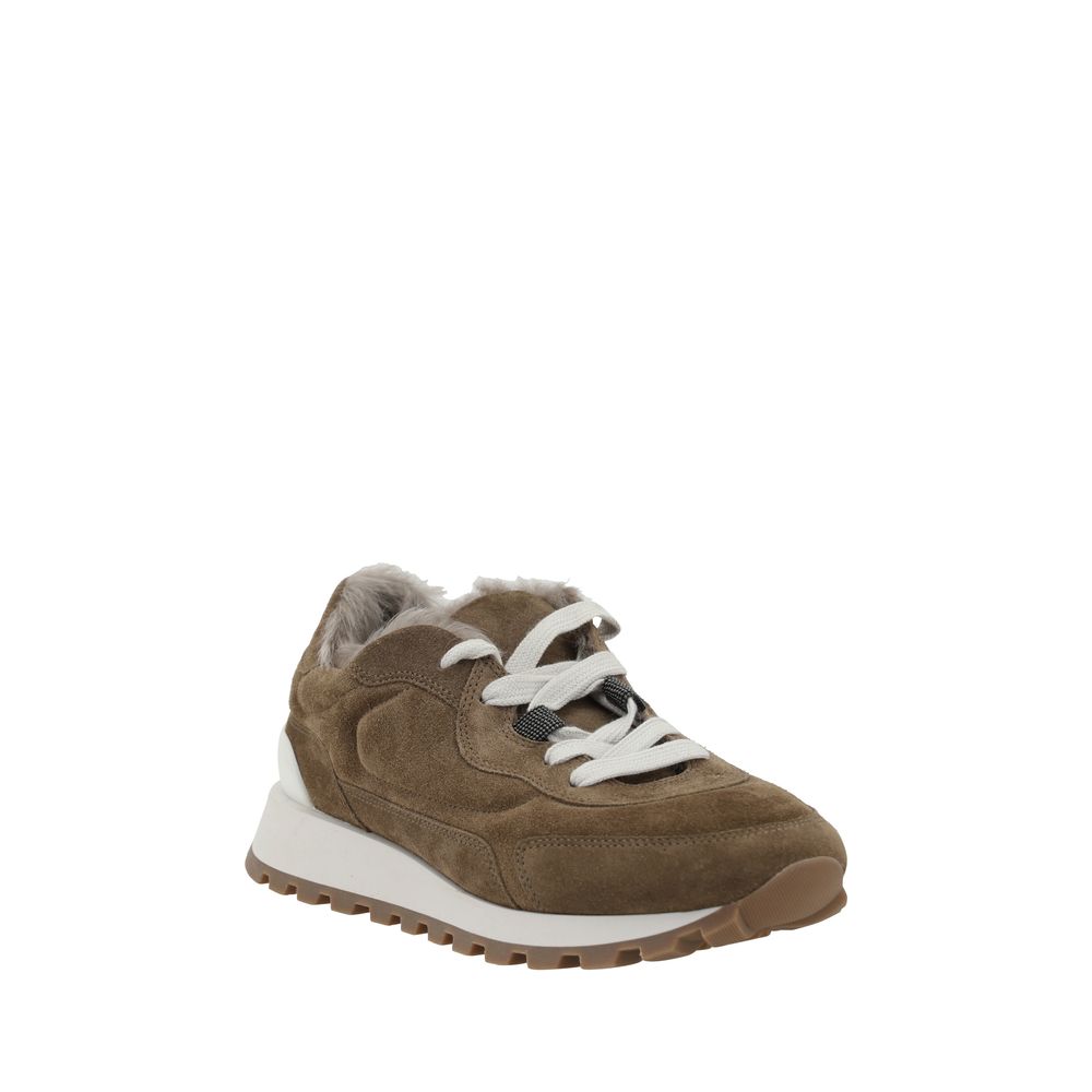 Sneakers en cuir Brunello Cucinelli