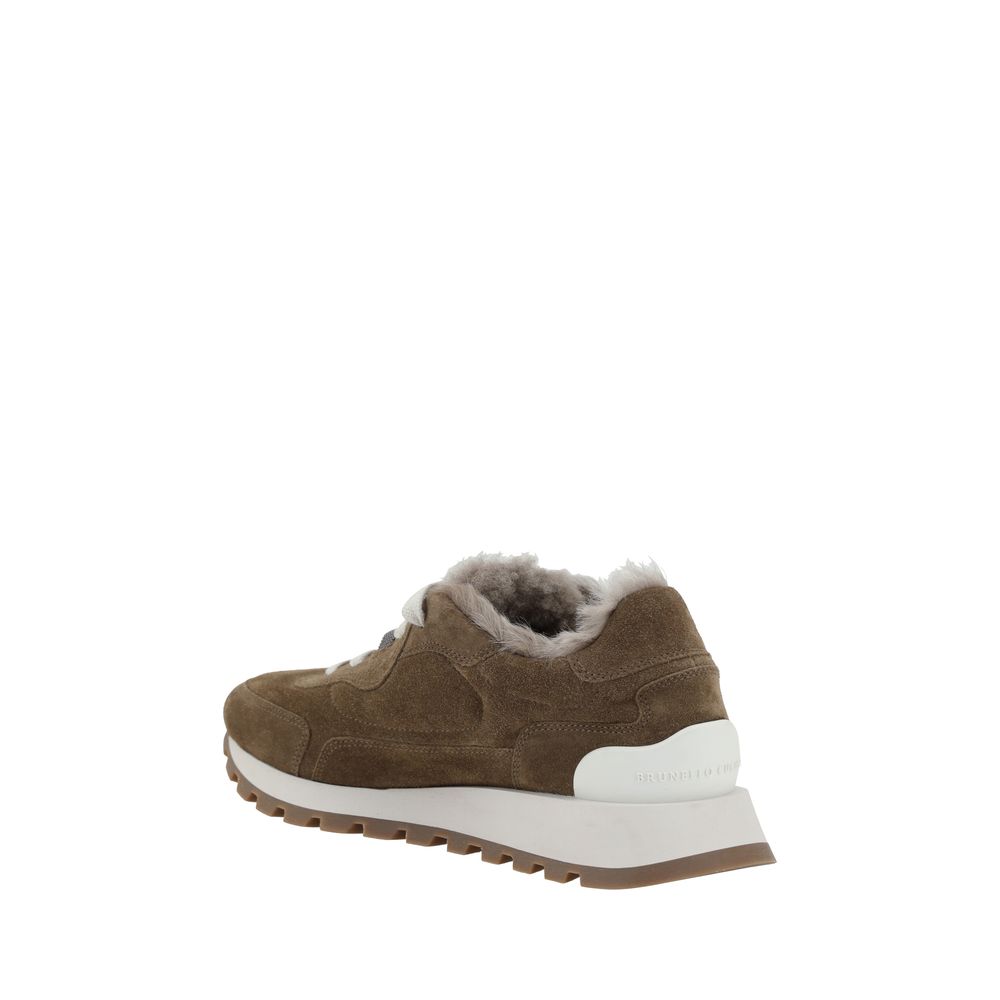 Sneakers en cuir Brunello Cucinelli