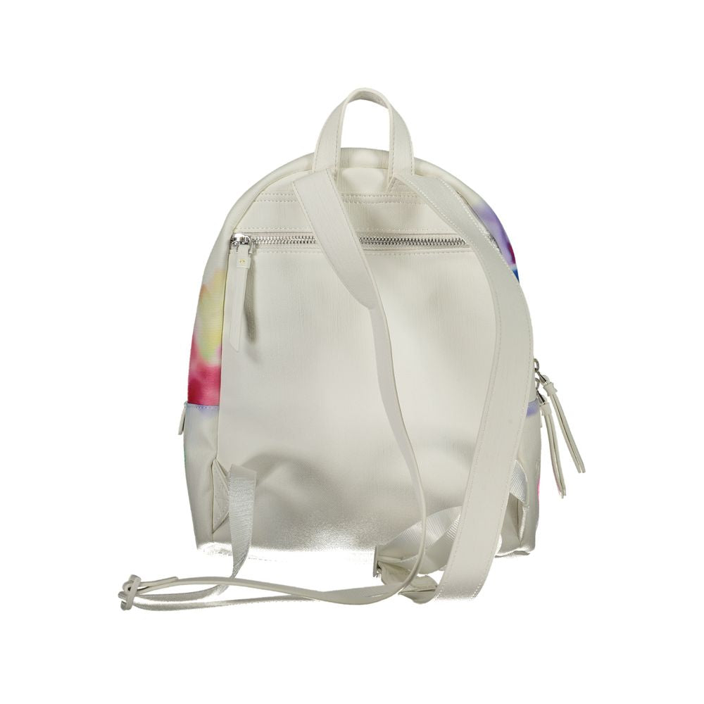 Sac à dos blanc en polyester Desigual