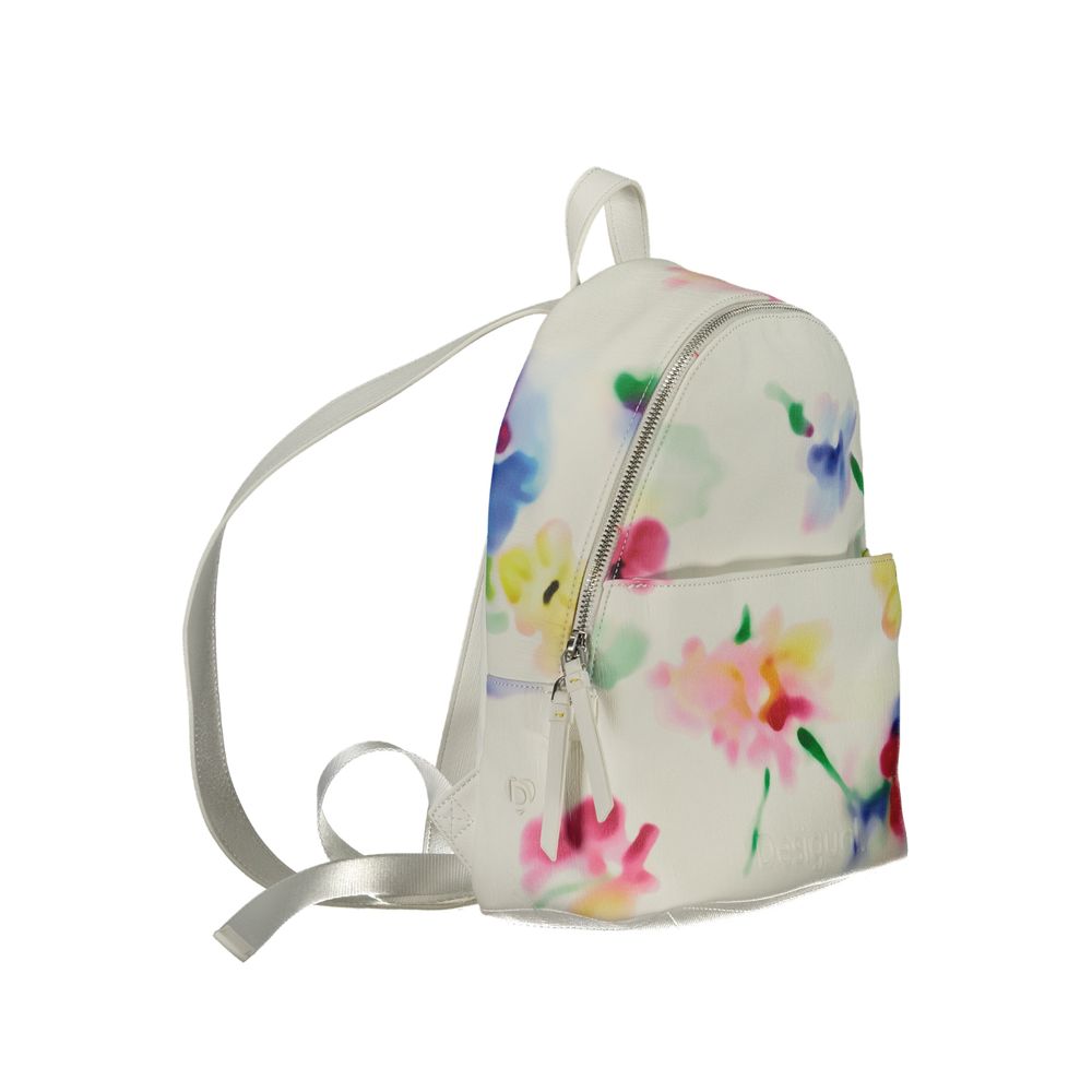 Sac à dos blanc en polyester Desigual