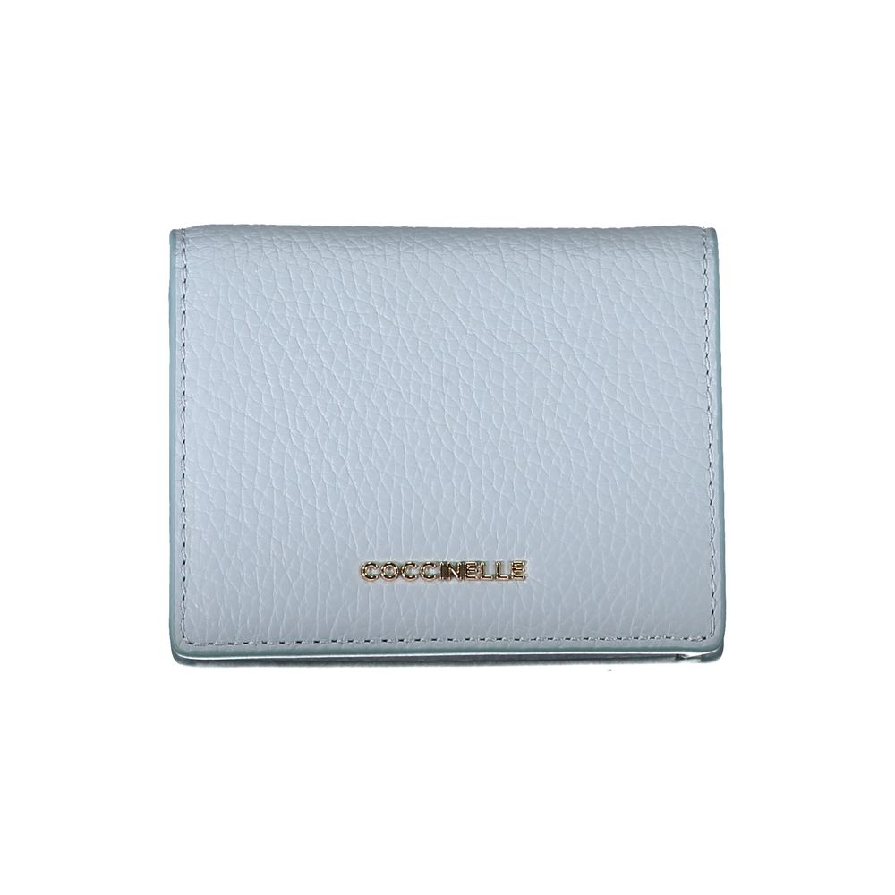 Portefeuille en cuir bleu Coccinelle