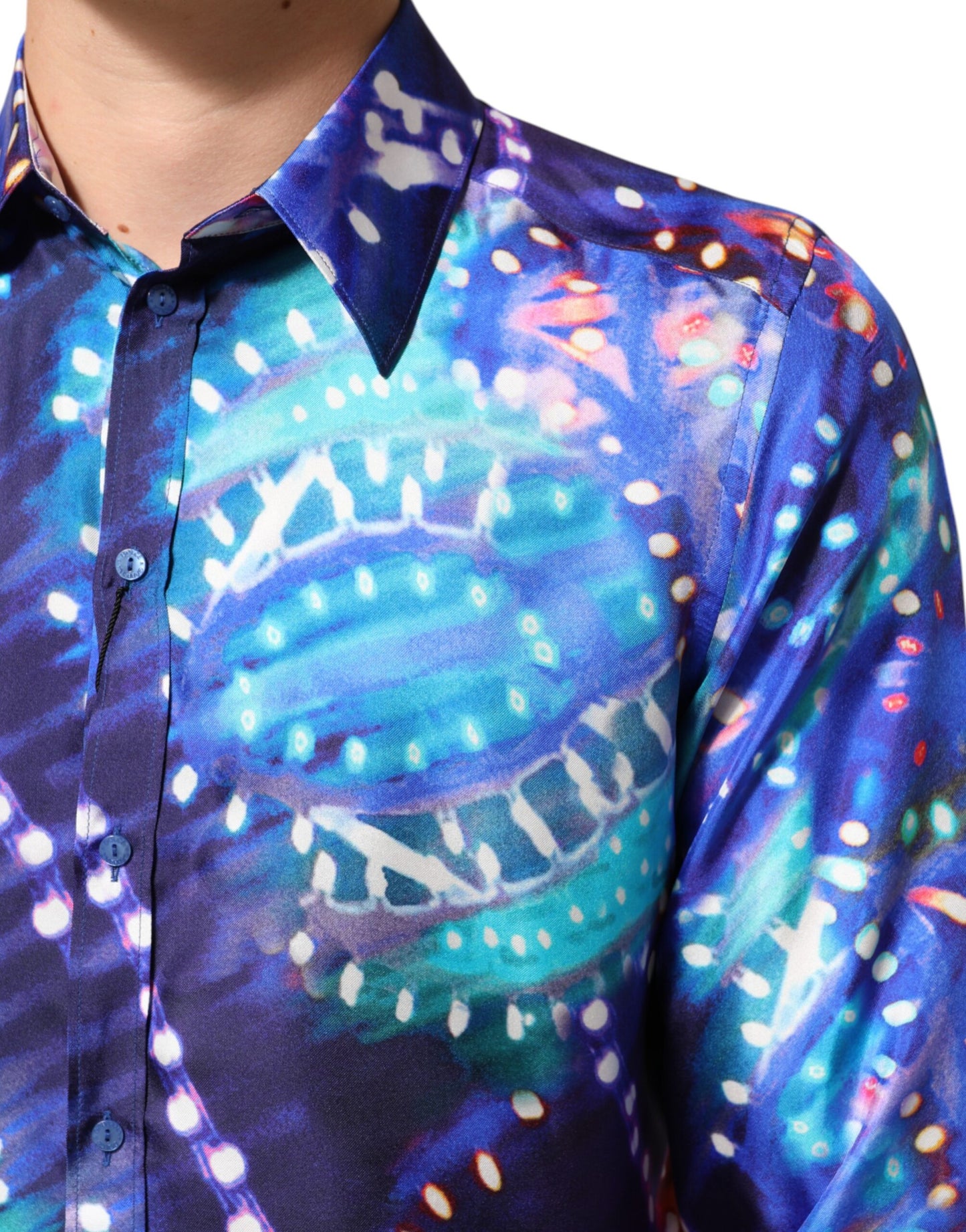 Dolce & Gabbana Chemise multicolore Luminarie MARTINI Slim pour homme