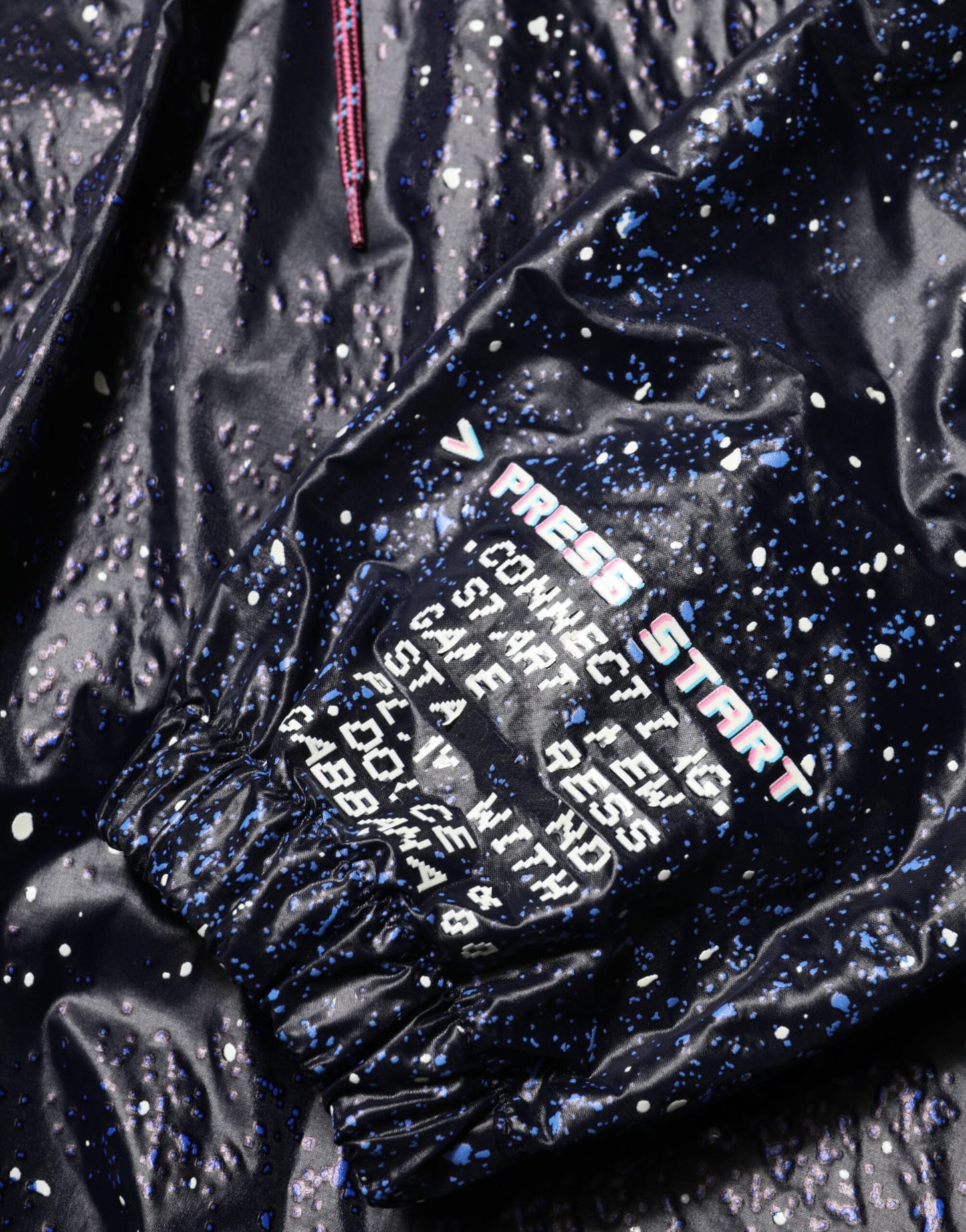 Sweat-shirt à capuche bleu Dolce & Gabbana D&G Game pour homme