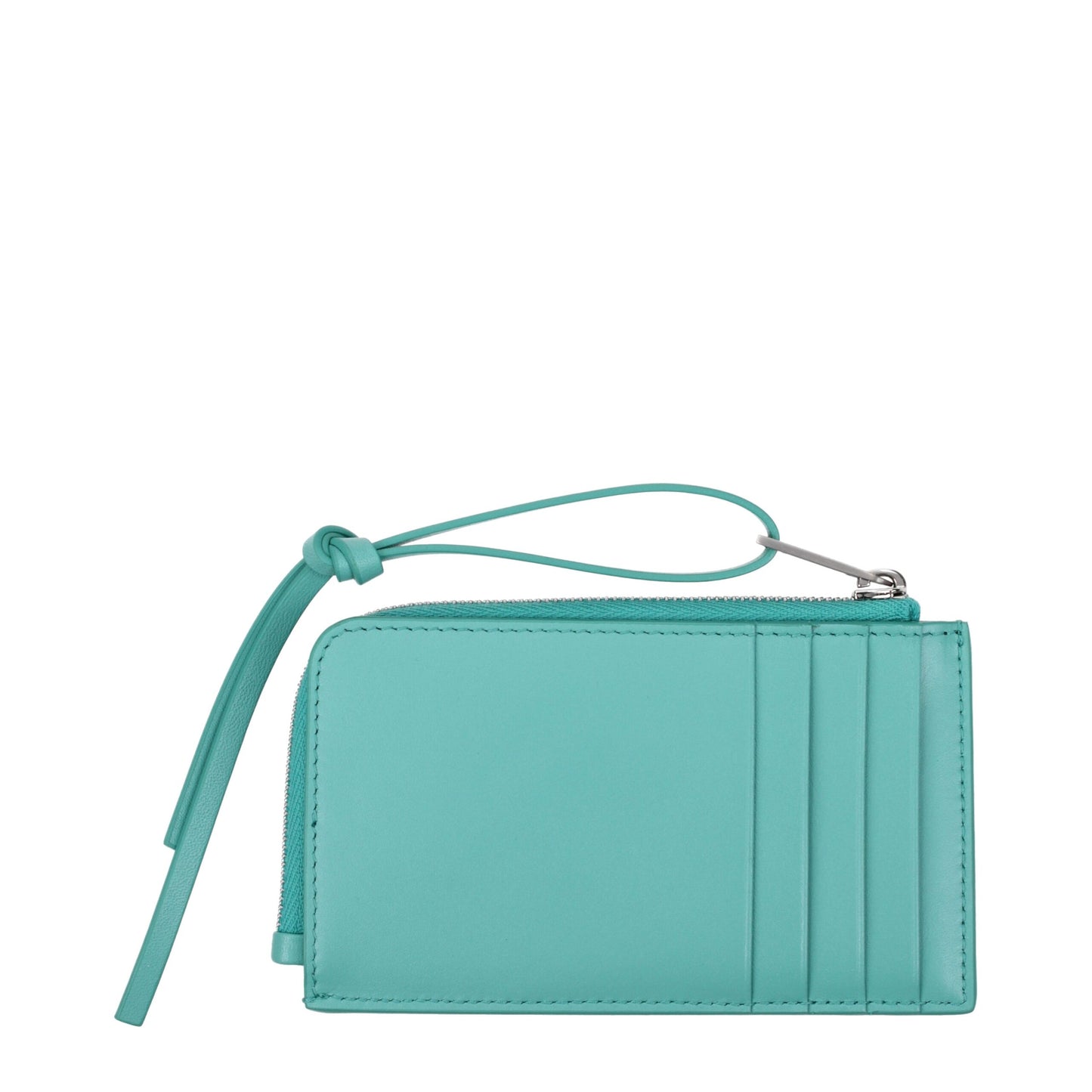Portefeuilles en cuir vert Jil Sander