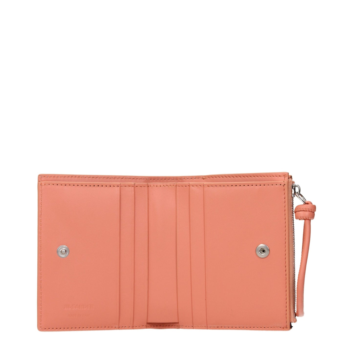Portefeuilles en cuir rose Jil Sander