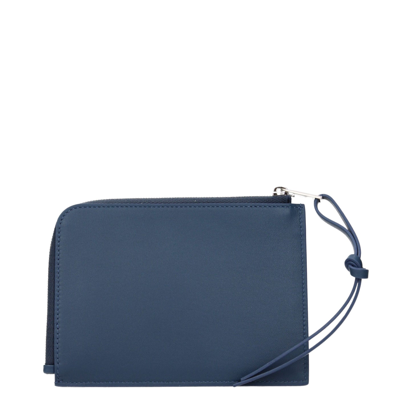 Portefeuilles en cuir bleu Jil Sander