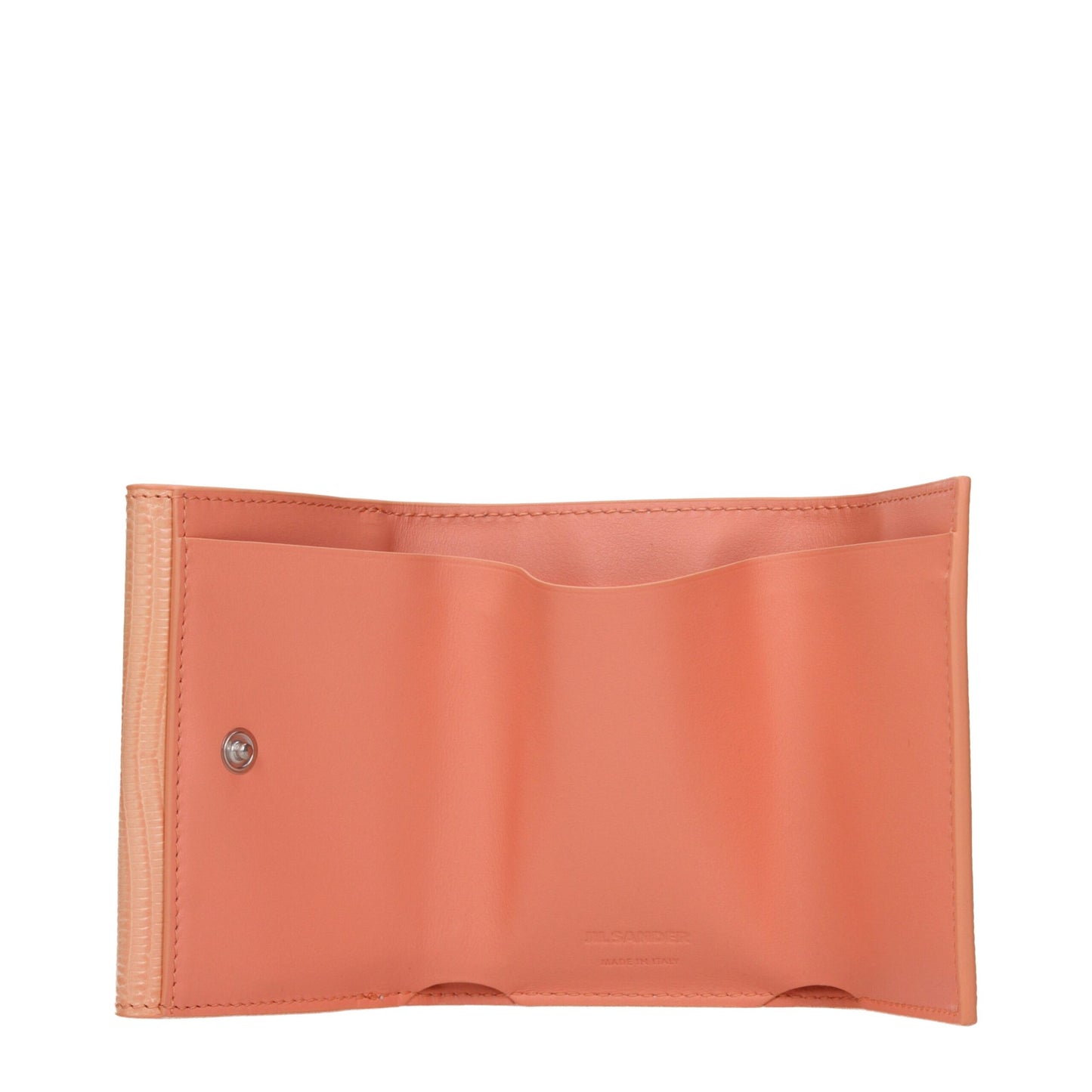 Portefeuilles en cuir rose Jil Sander