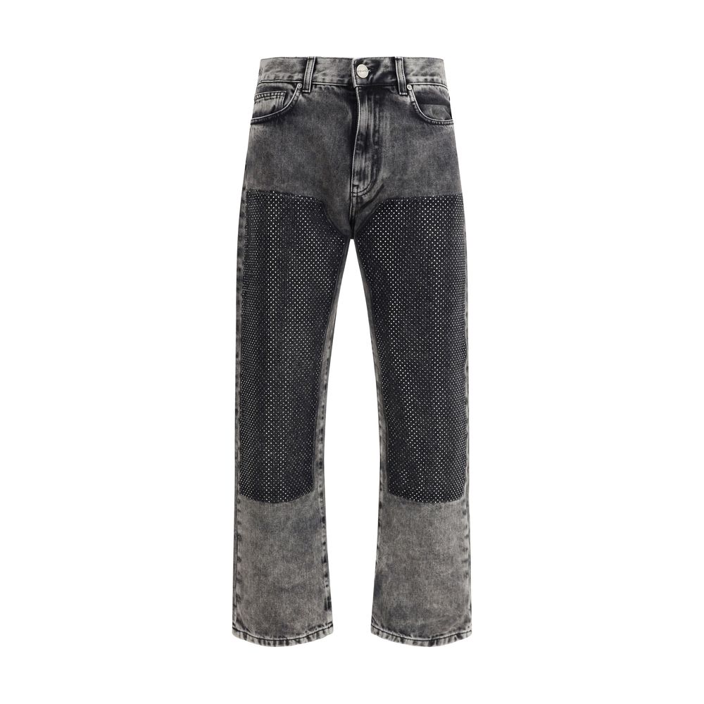 Jeans cinq poches PINKO avec mini clous