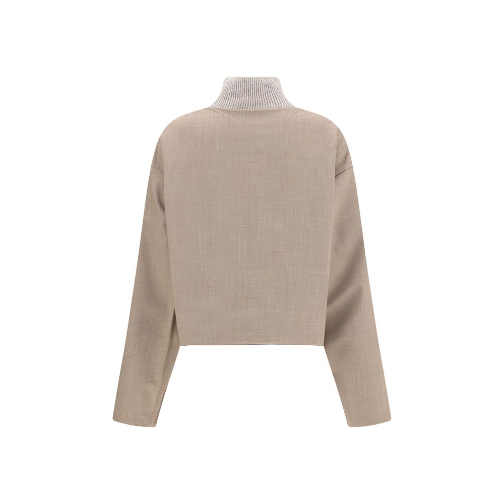 Veste en mohair platine réversible de Fabiana Filippi