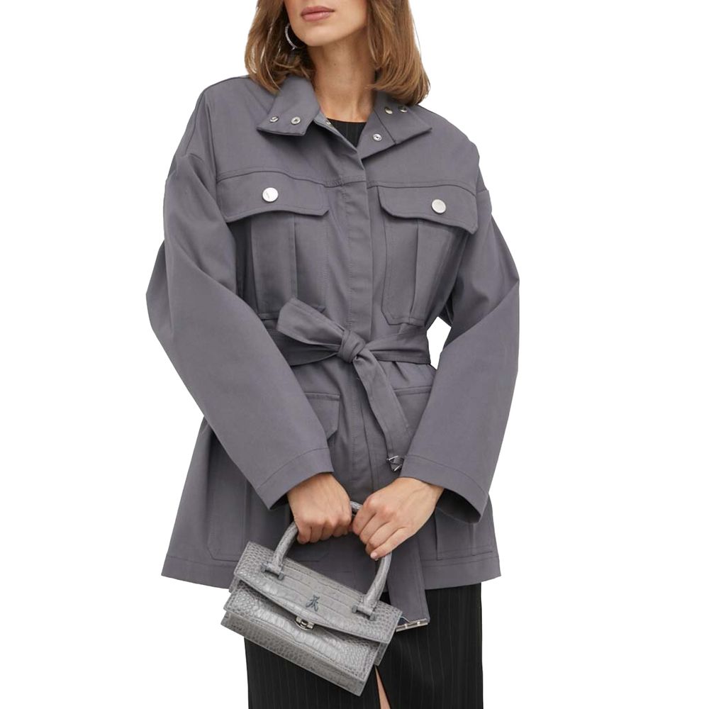 Patrizia Pepe Vestes et manteaux en coton gris