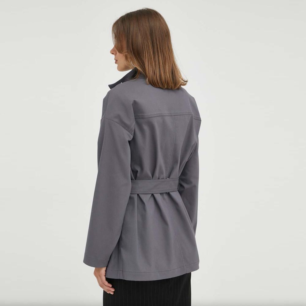 Patrizia Pepe Vestes et manteaux en coton gris