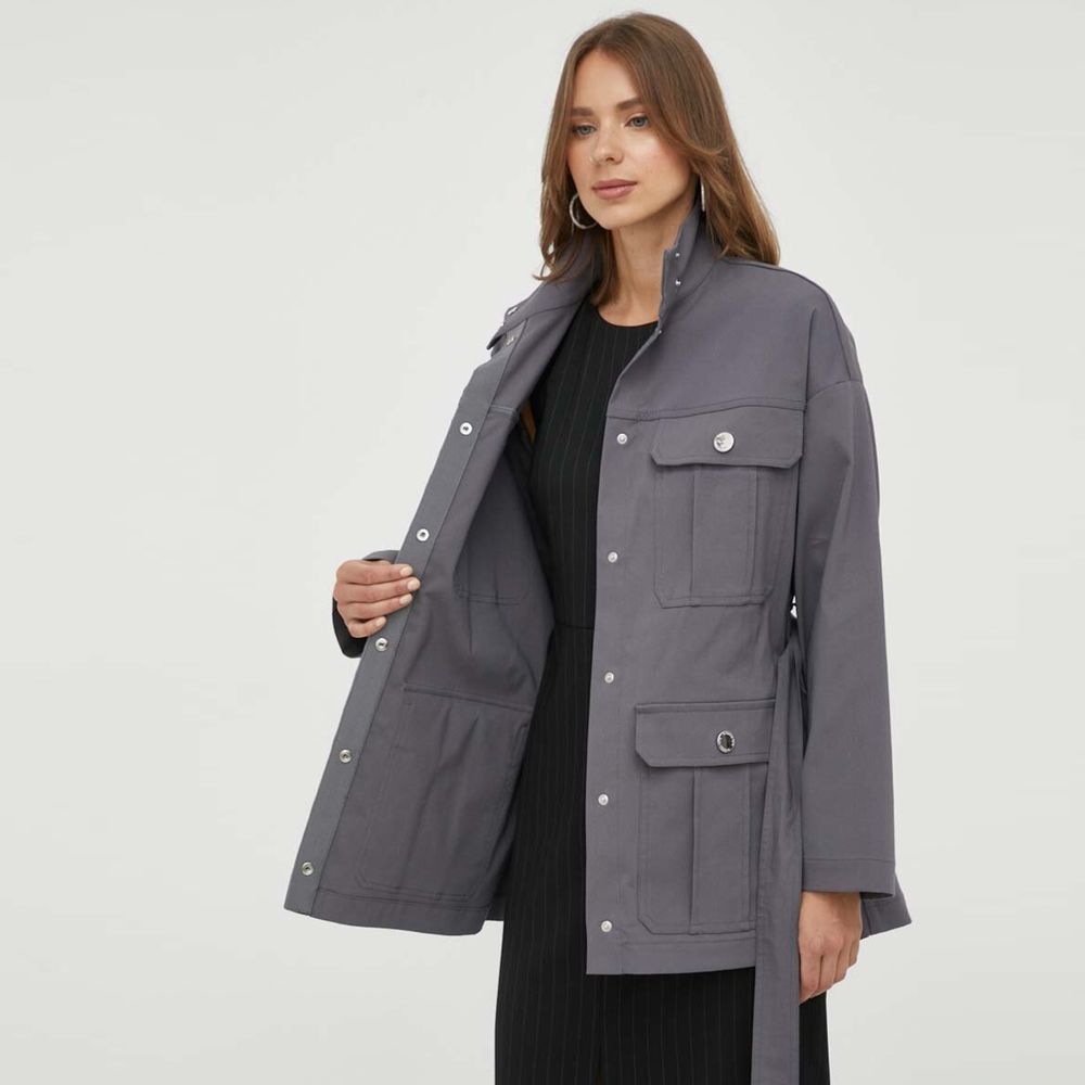 Patrizia Pepe Vestes et manteaux en coton gris