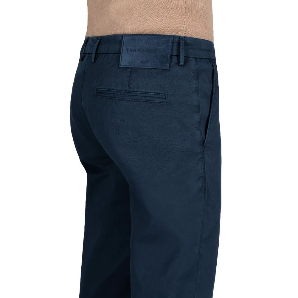 Pantalon en coton bleu de Tramarossa