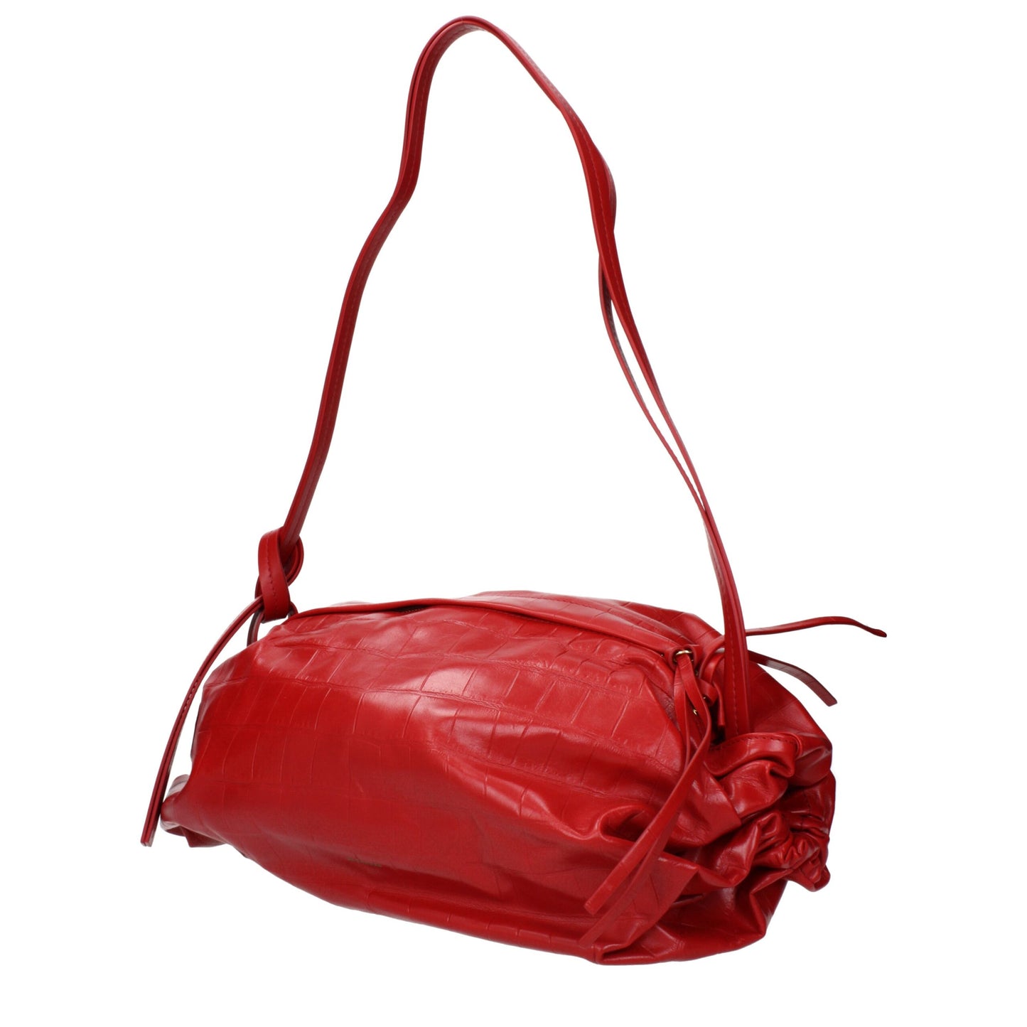 Sacs à bandoulière en cuir rouge de Jil Sander