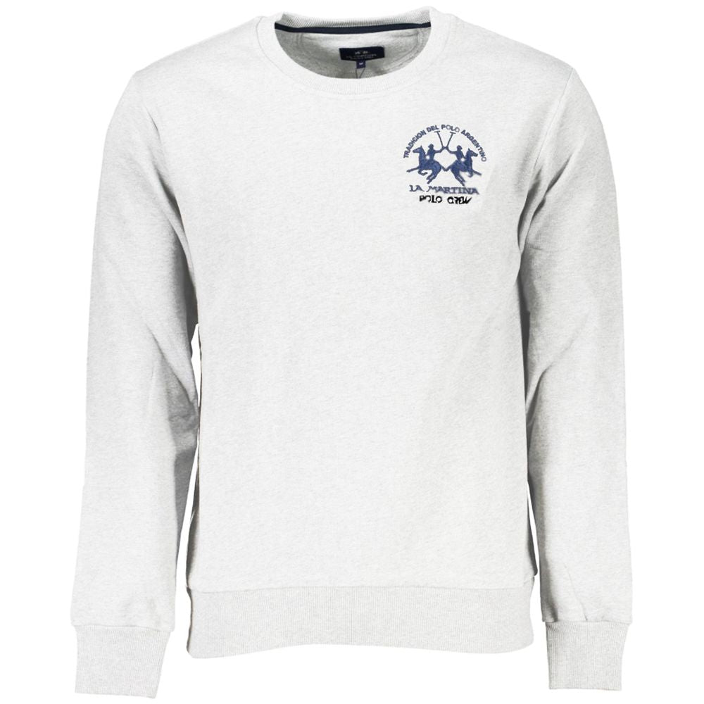 Sweat-shirt en coton blanc La Martina