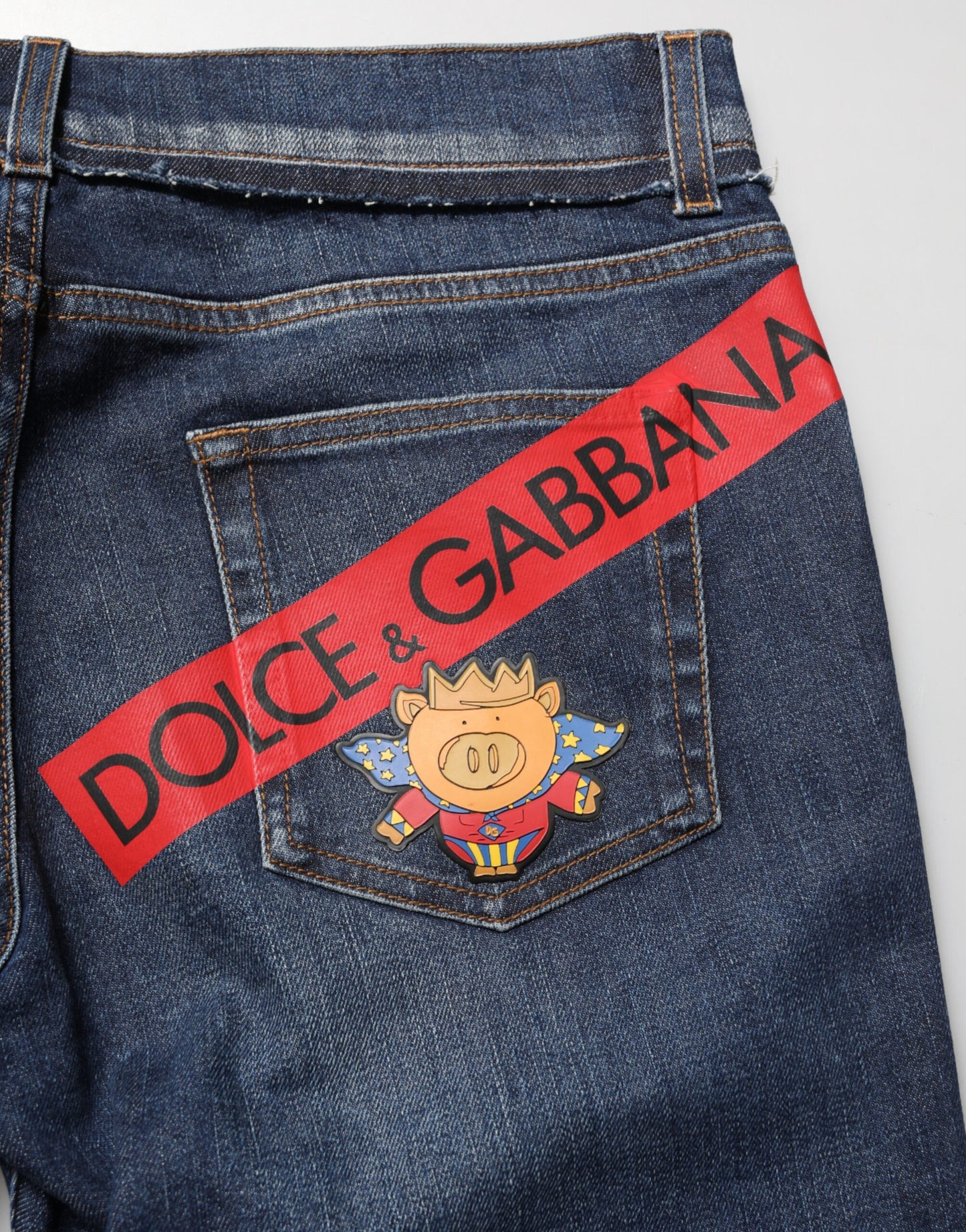 Jean skinny en coton stretch bleu pour homme de Dolce & Gabbana