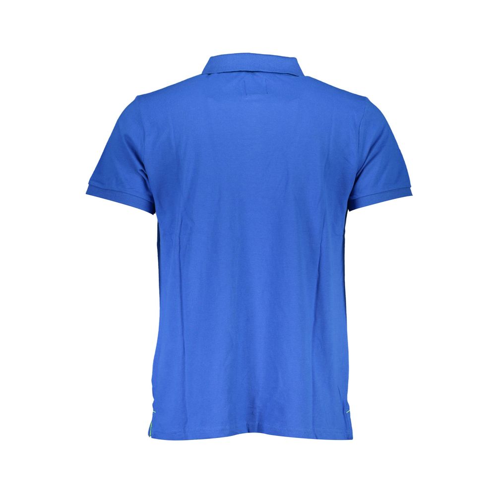 Polo en coton bleu de Gianmarco Venturi