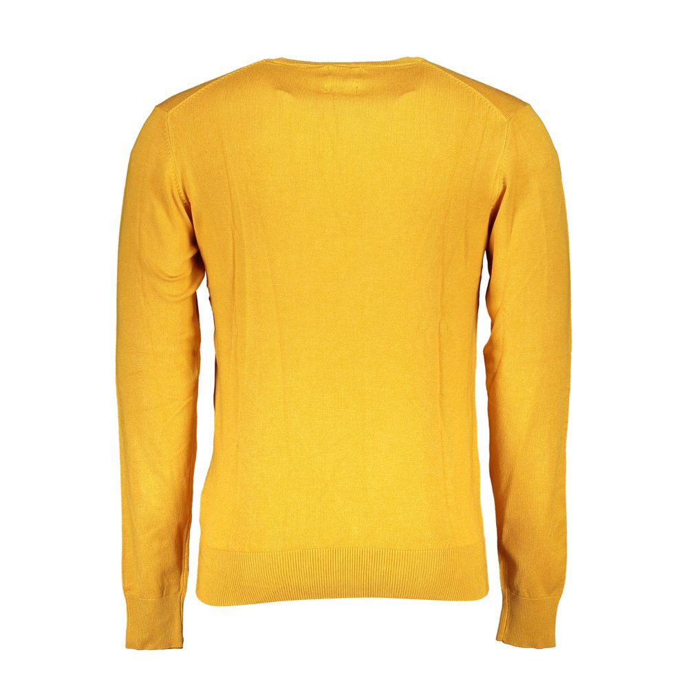Pull en viscose jaune de Gianmarco Venturi